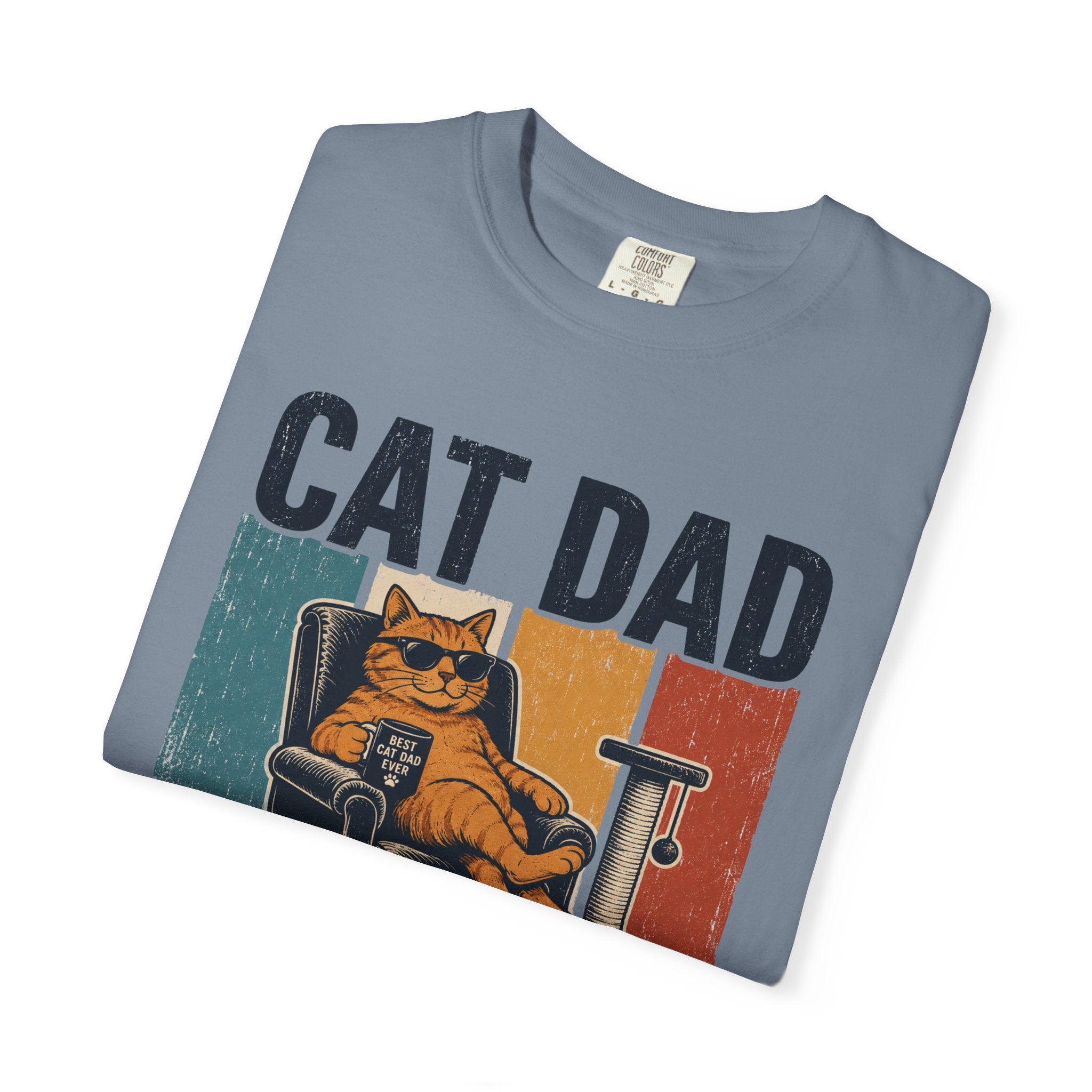 Cat Dad Cooler on the Couch T-Shirt
