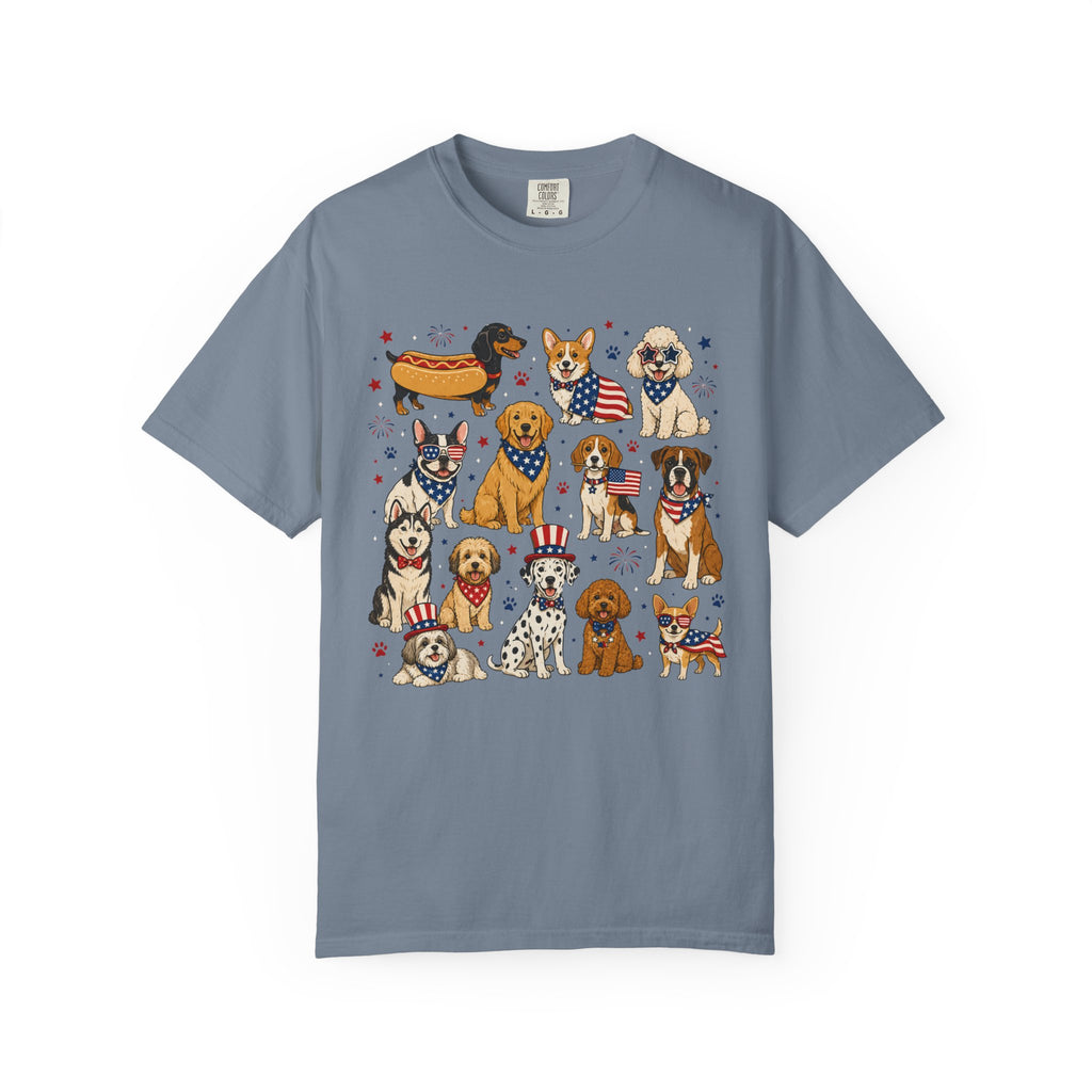 Patriotic Dog Crew T-Shirt