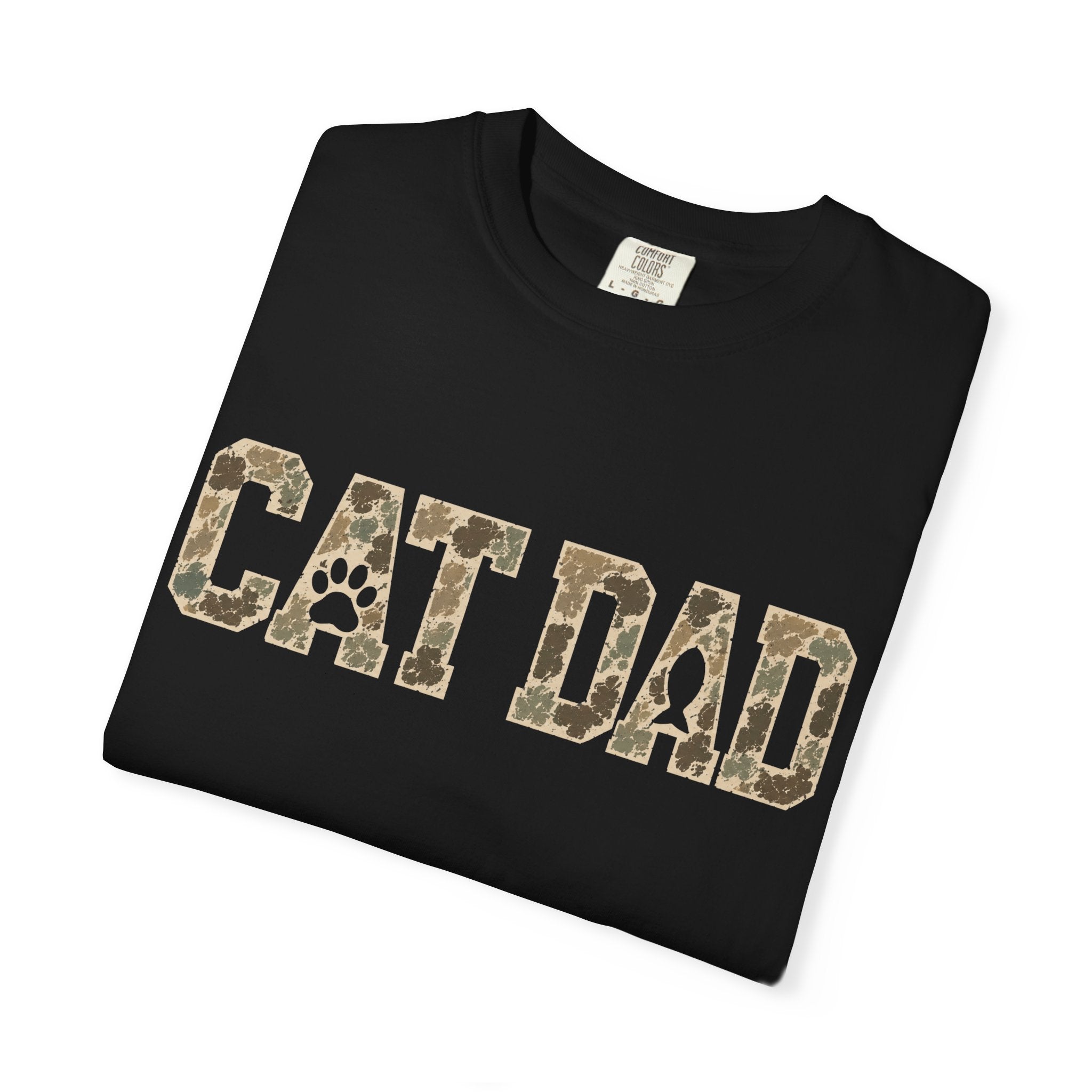Cat Dad Camouflage T-Shirt