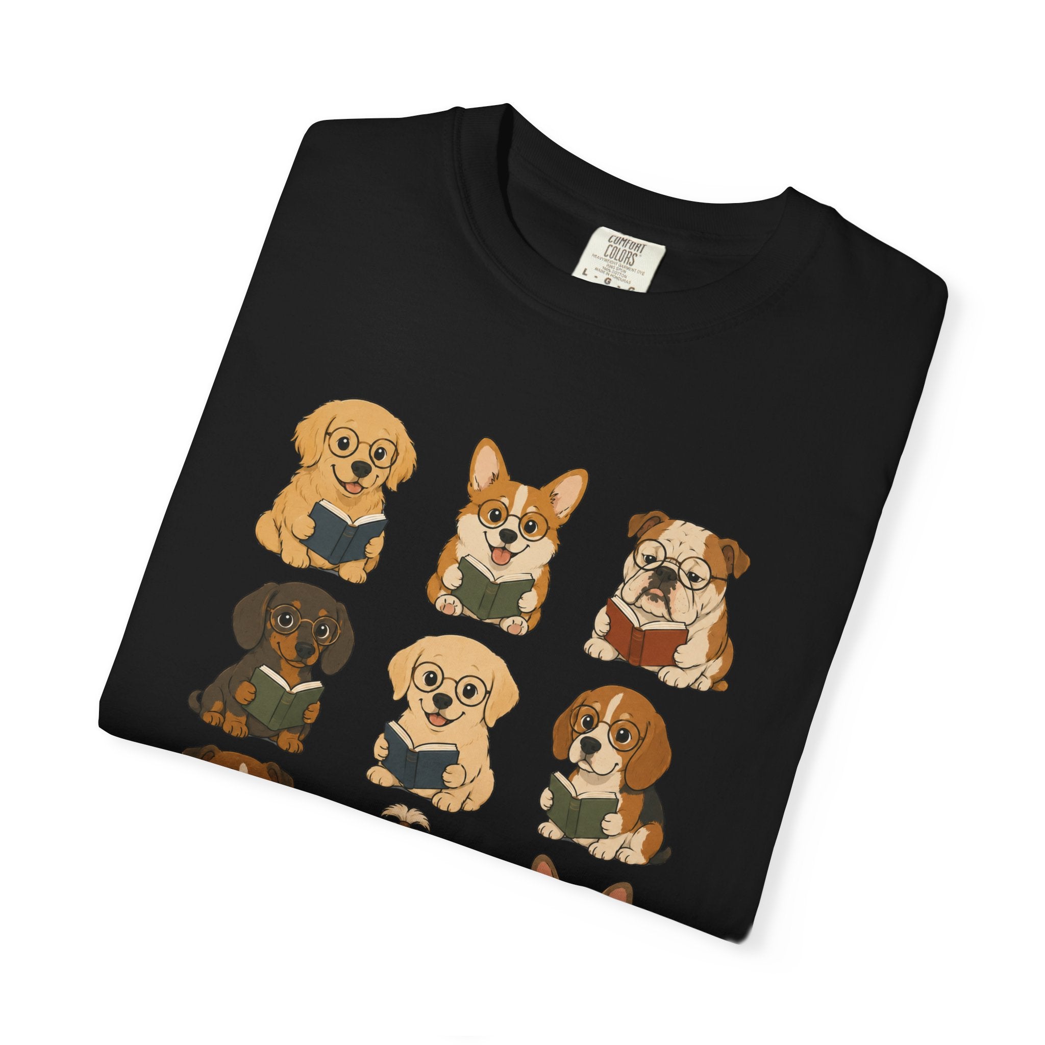 Puppies Reading T-Shirt