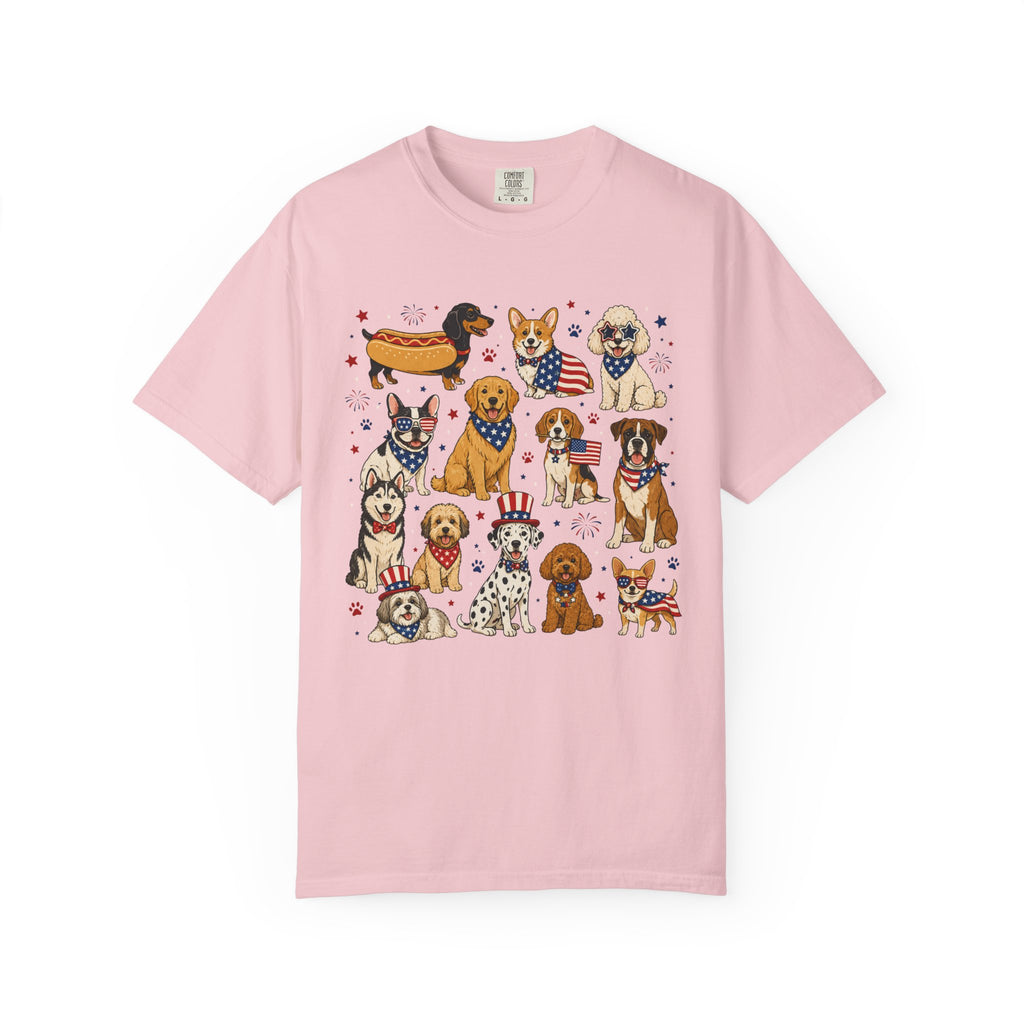 Patriotic Dog Crew T-Shirt