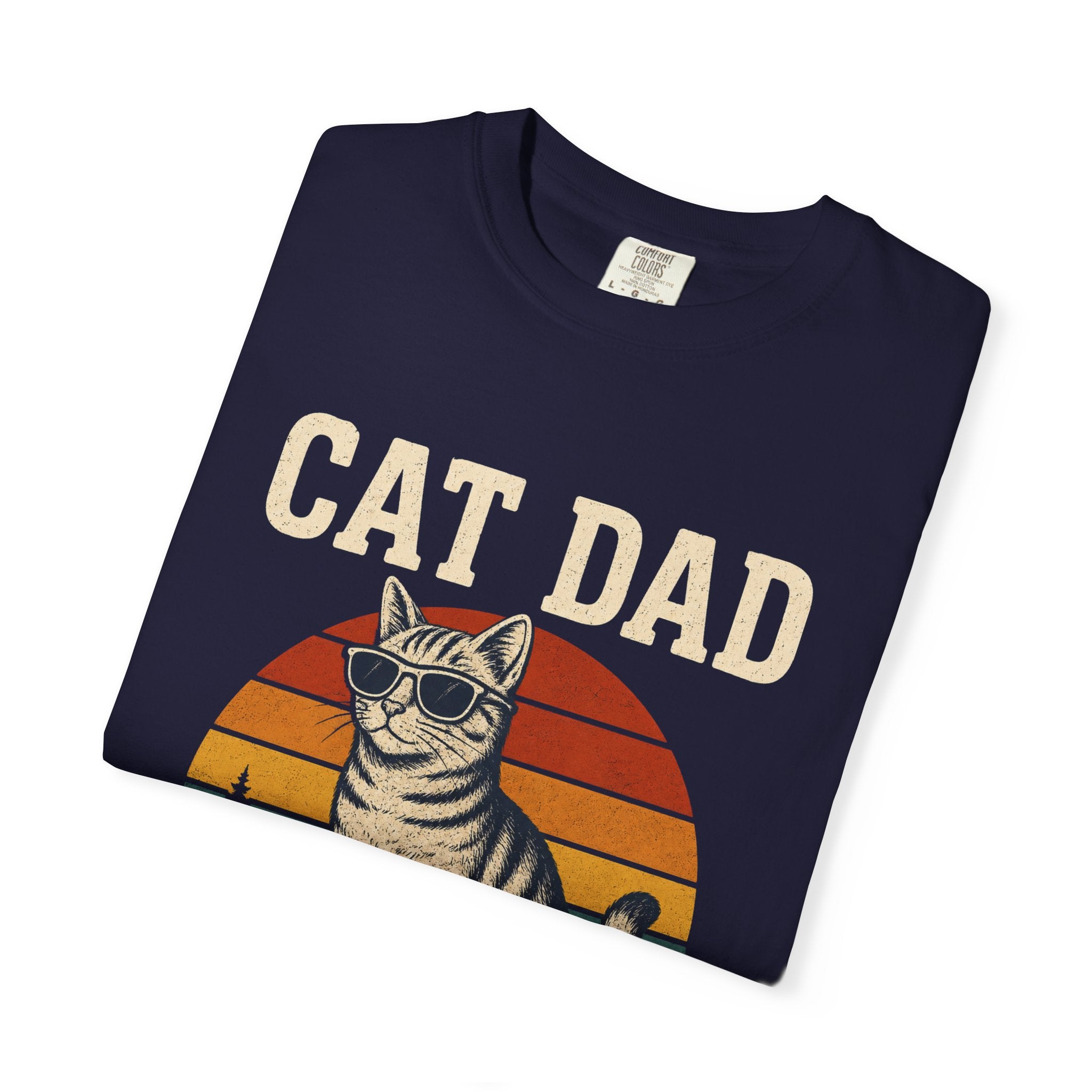 Cat Dad Sunset T-Shirt