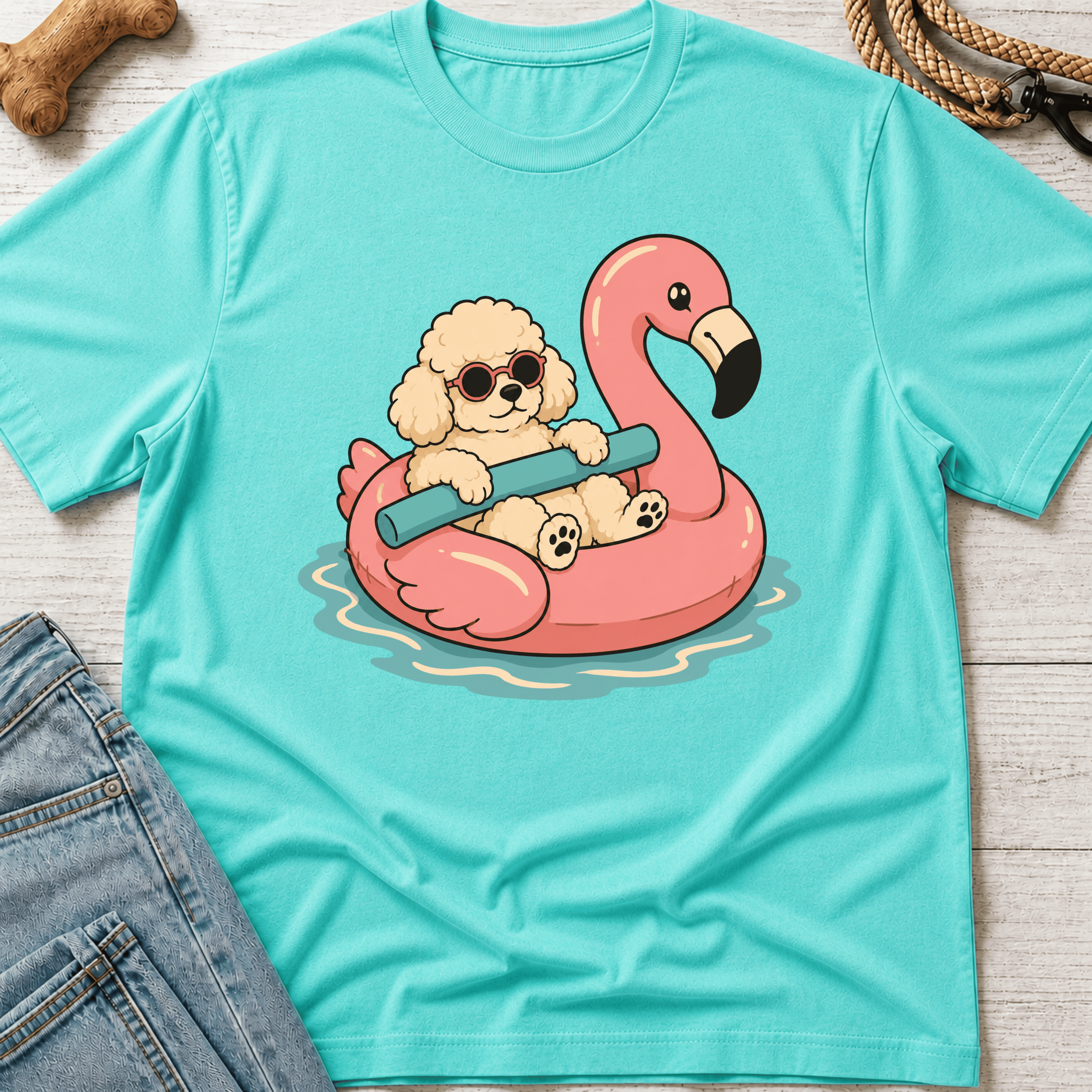Poodle Pool Noodle T-Shirt