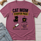 Cat Mom Starter Pack T-Shirt