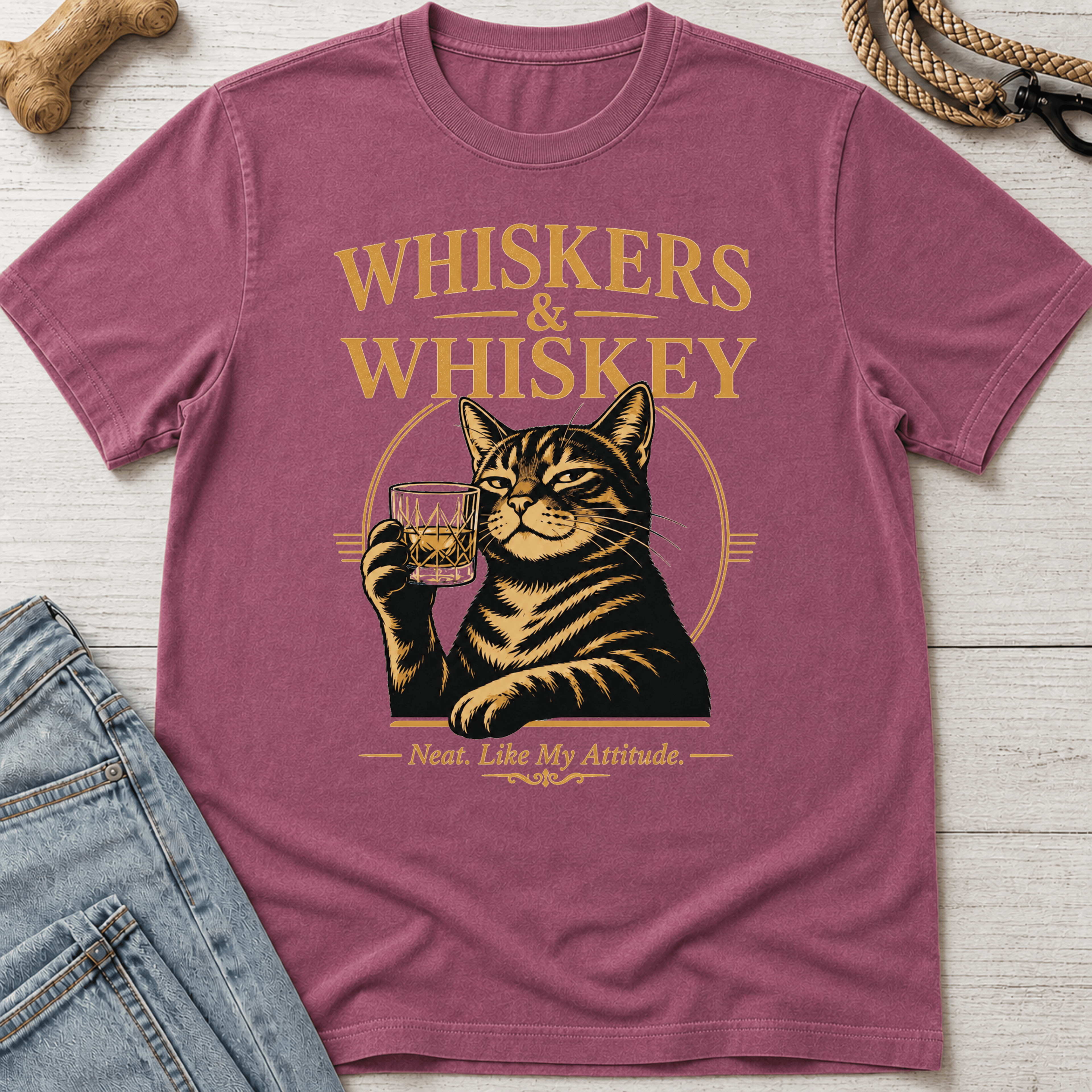 Whiskers & Whiskey T-Shirt