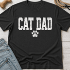 Cat Dad Pawprint T-Shirt