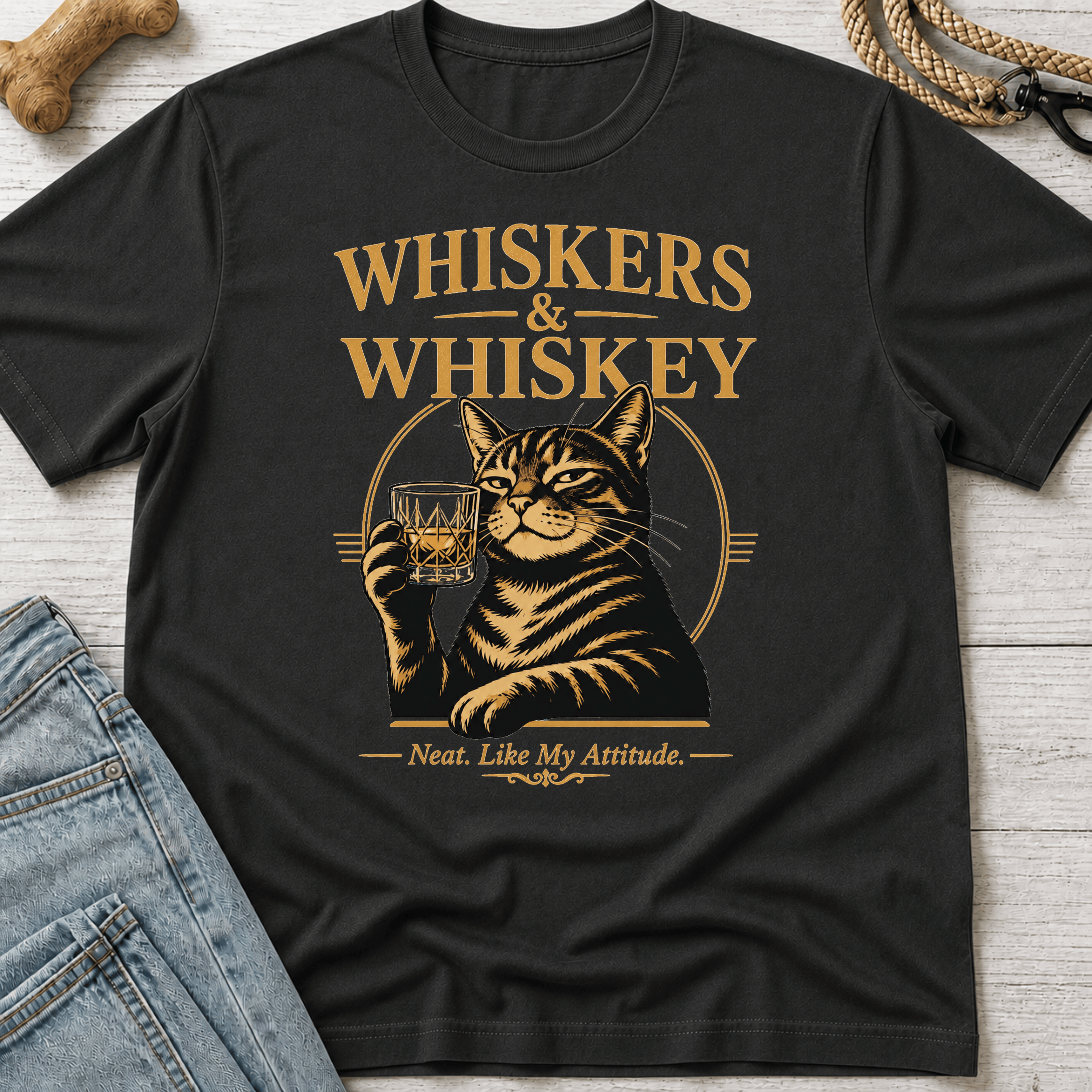 Whiskers & Whiskey T-Shirt