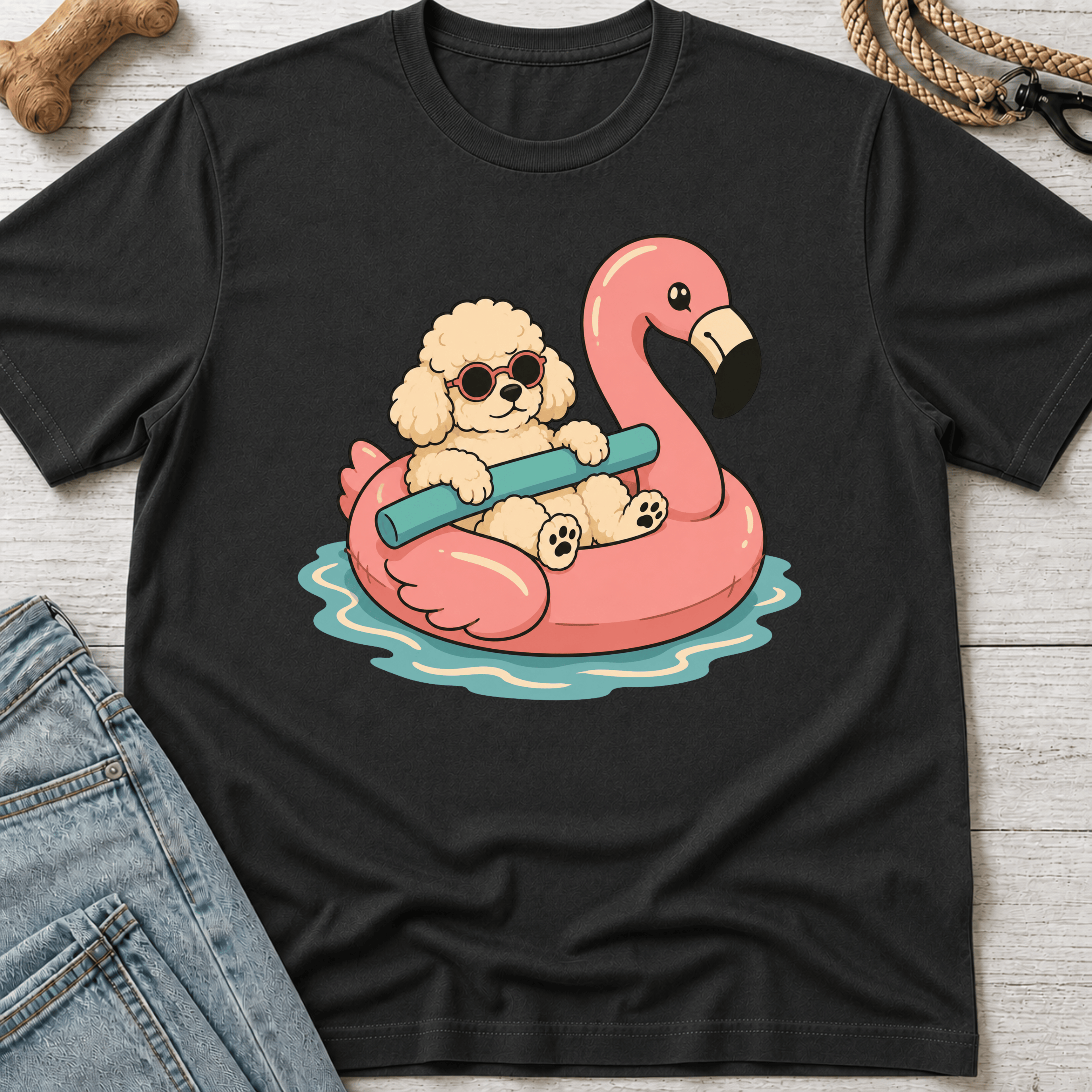 Poodle Pool Noodle T-Shirt