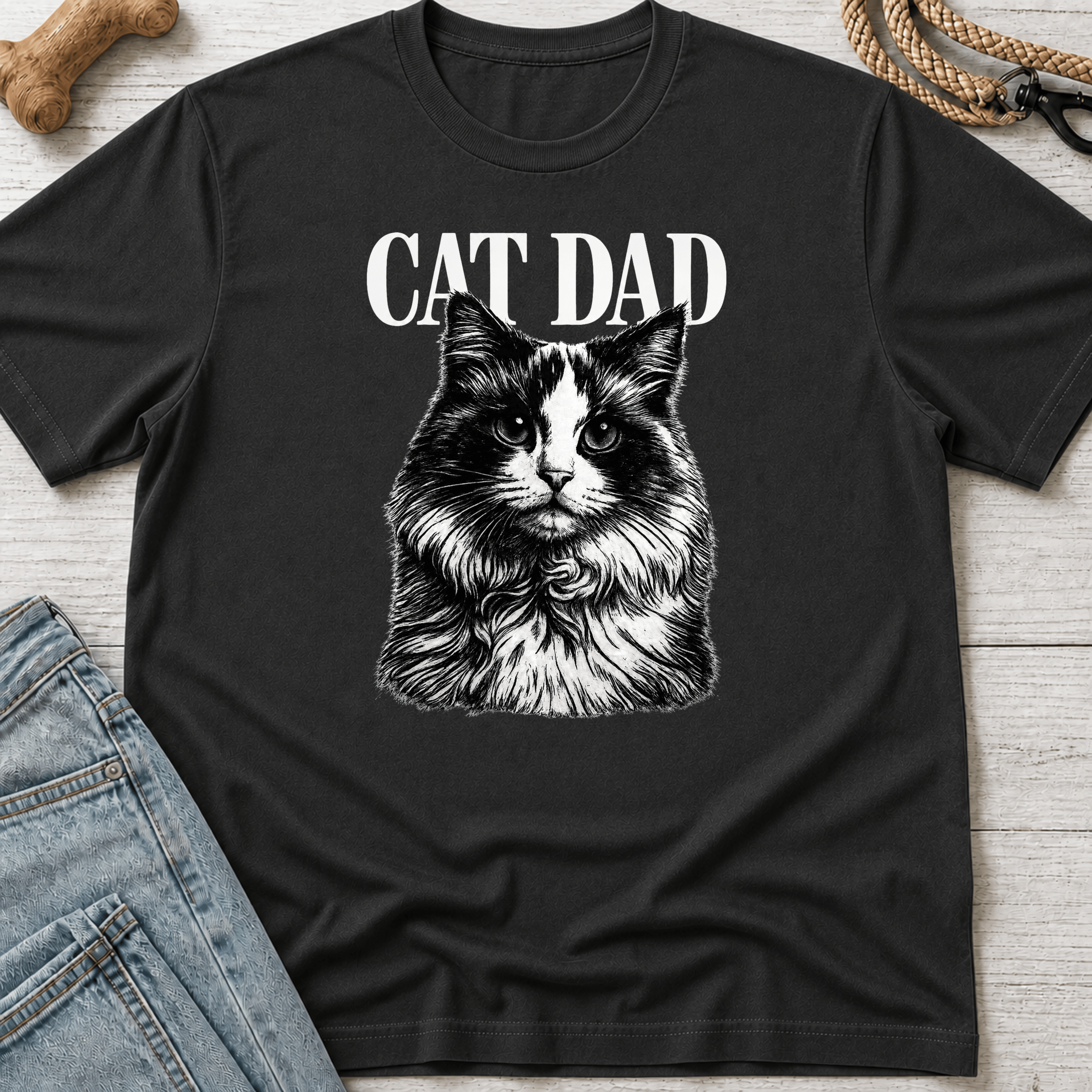 Cat Dad Regal T-Shirt