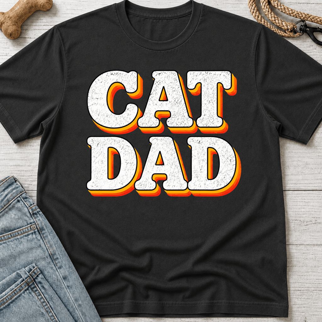 Cat Dad Retro T-Shirt