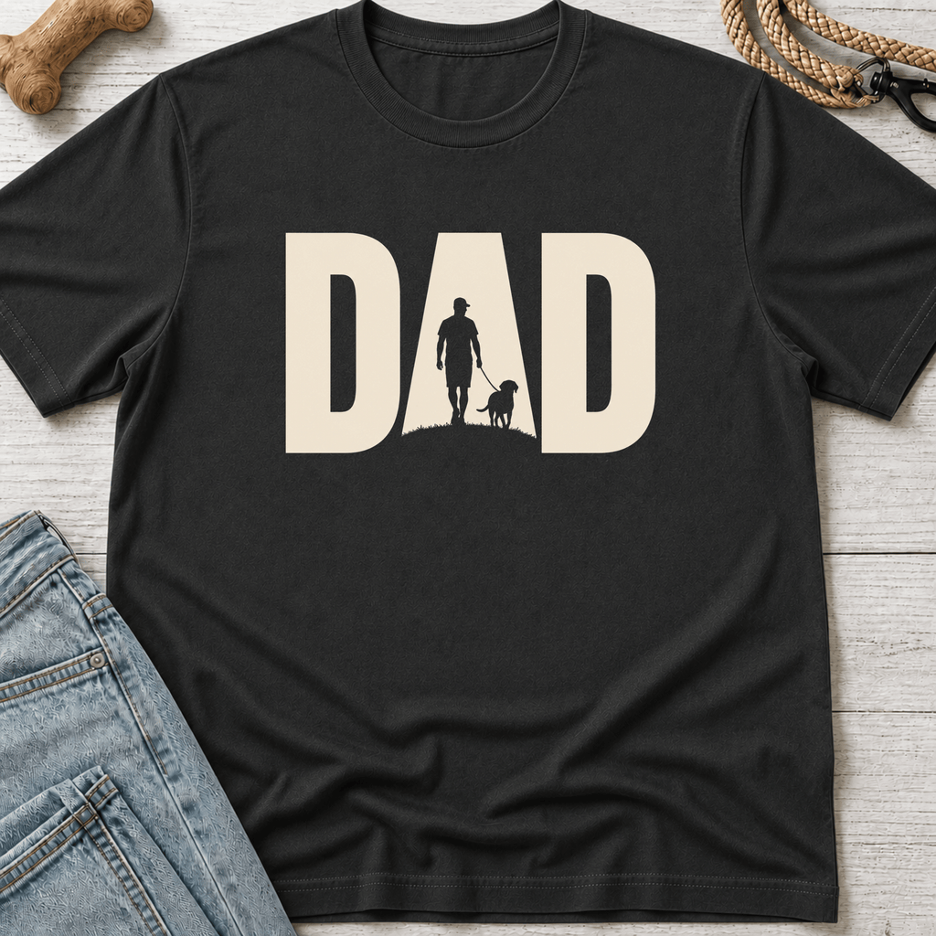 Dog Dad Silhouette T-Shirt