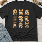Puppies Reading T-Shirt