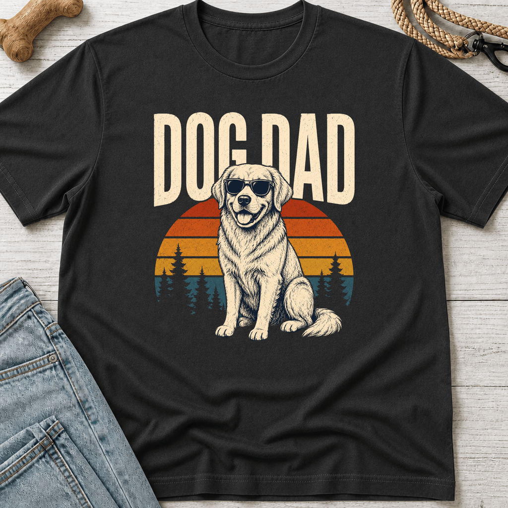 Dog Dad Sunset T-Shirt