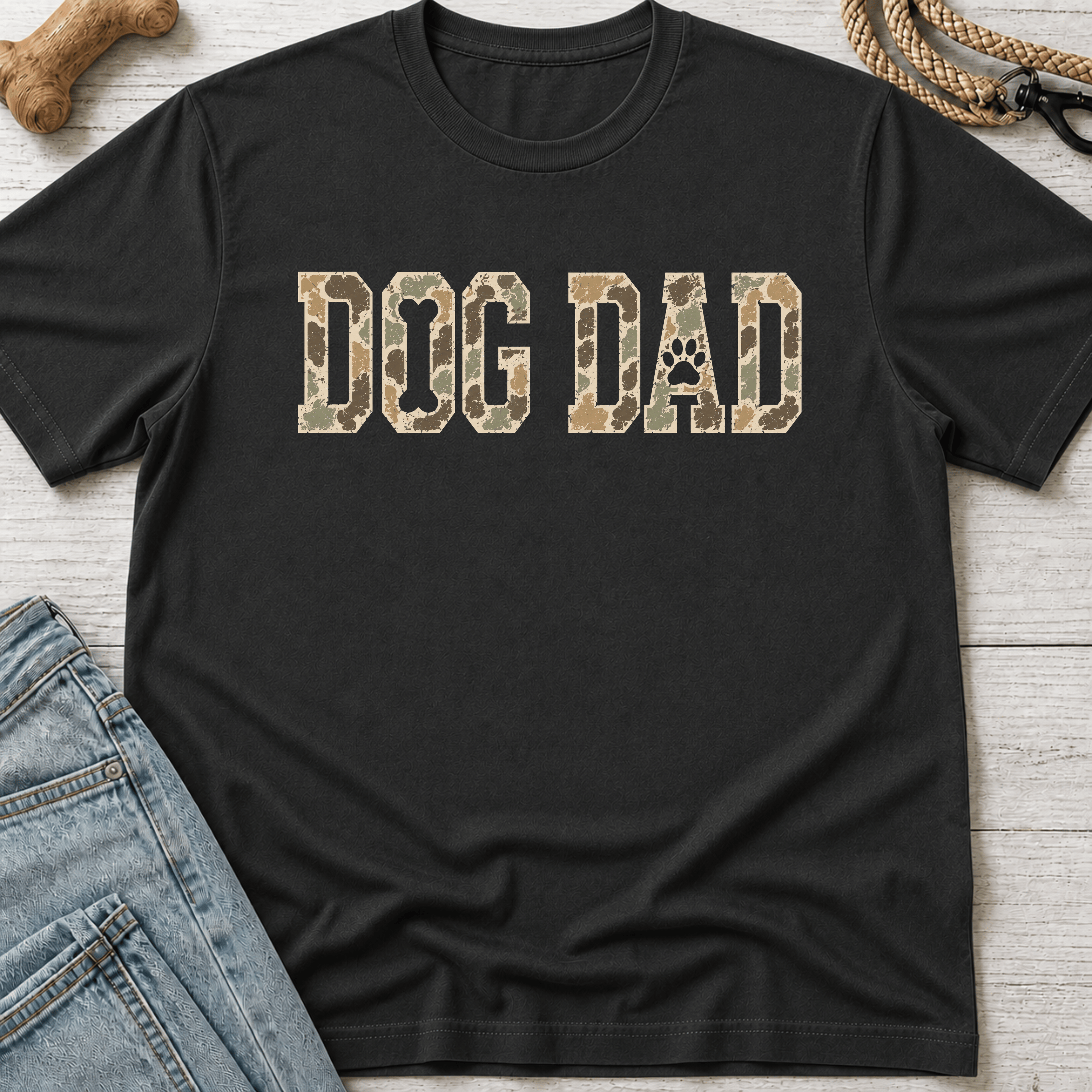 Dog Dad Camouflage T-Shirt