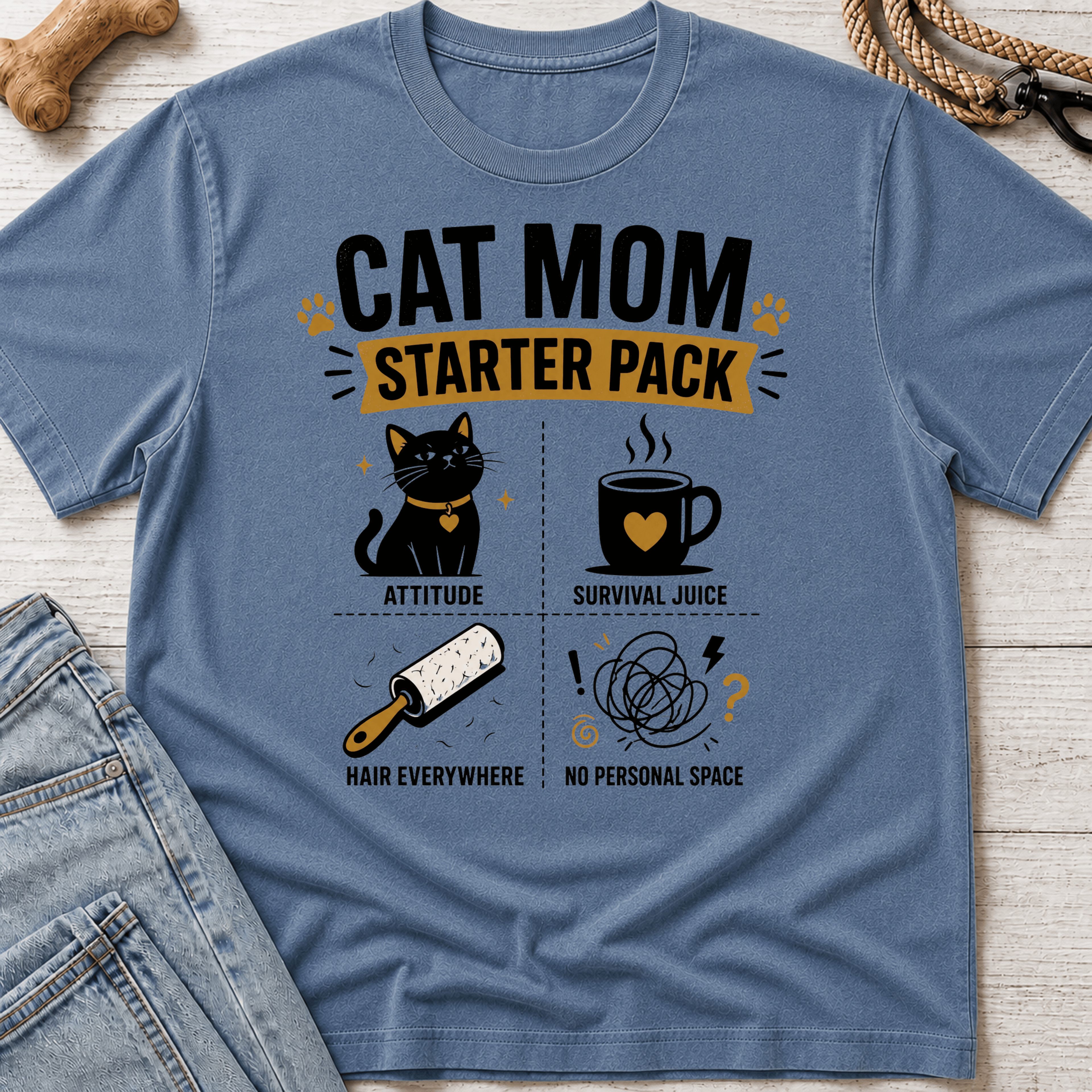 Cat Mom Starter Pack T-Shirt