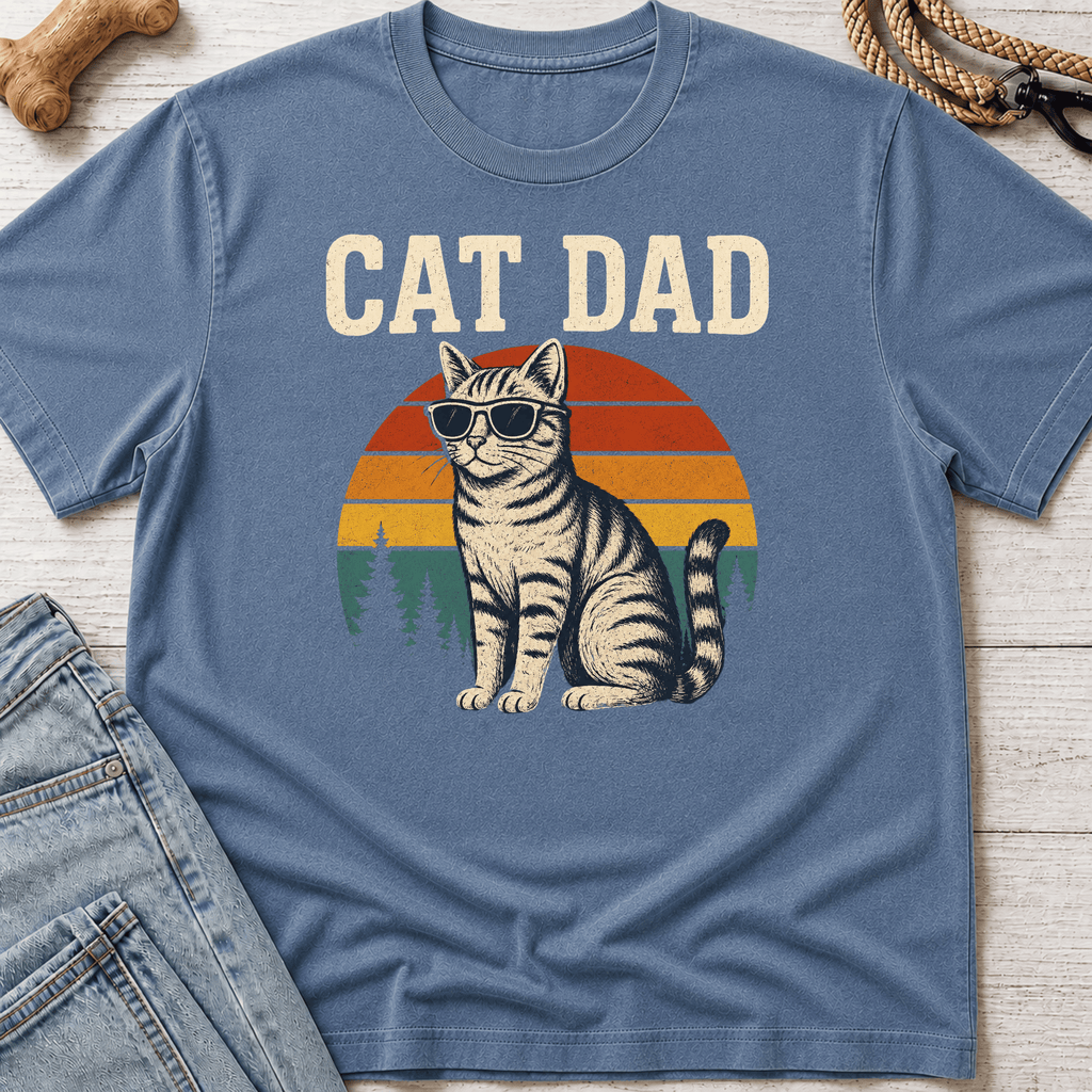 Cat Dad Sunset T-Shirt