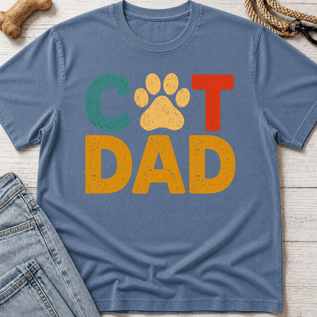Cat Dad Colorful T-Shirt