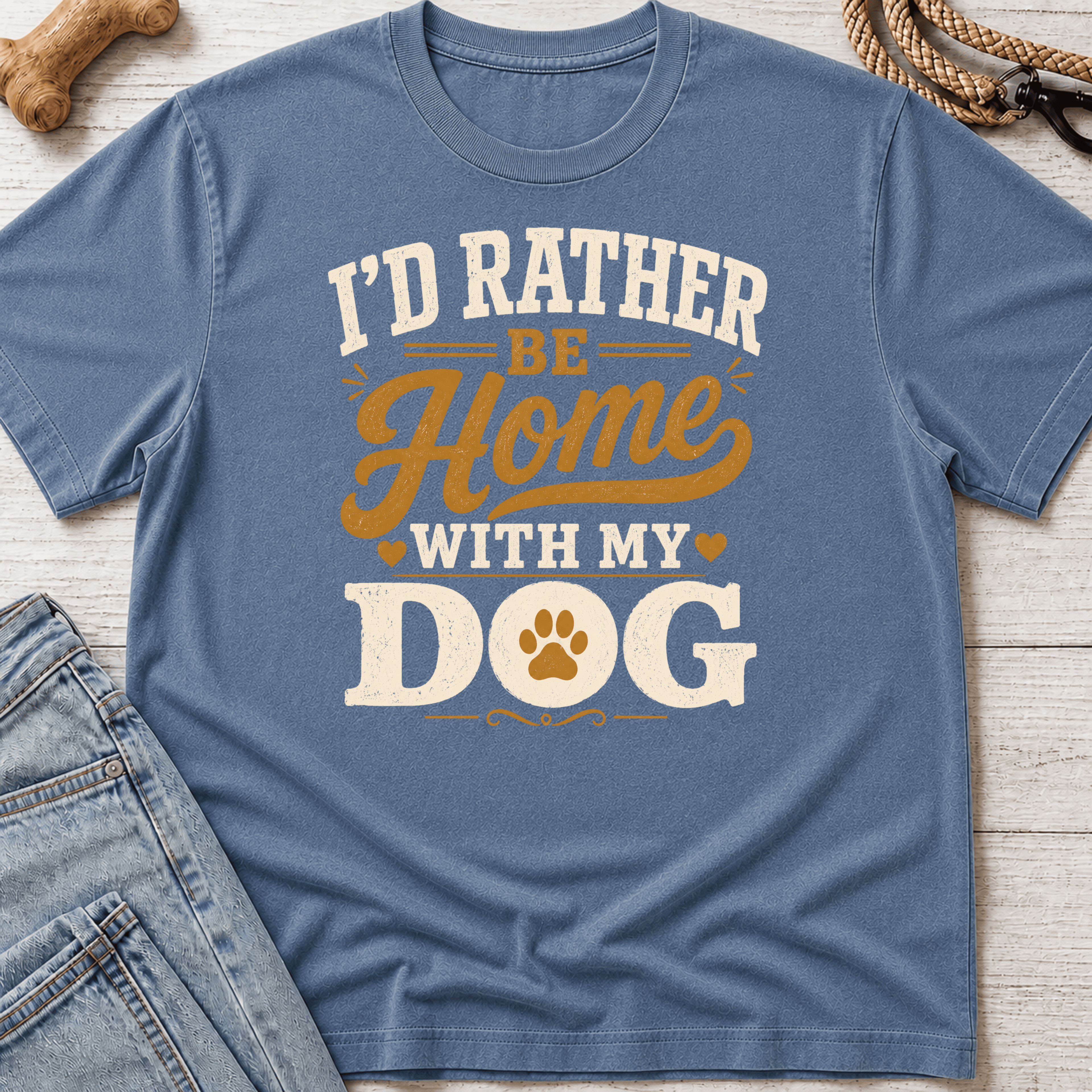 I'd Rather Be Home With My Dog T-Shirt