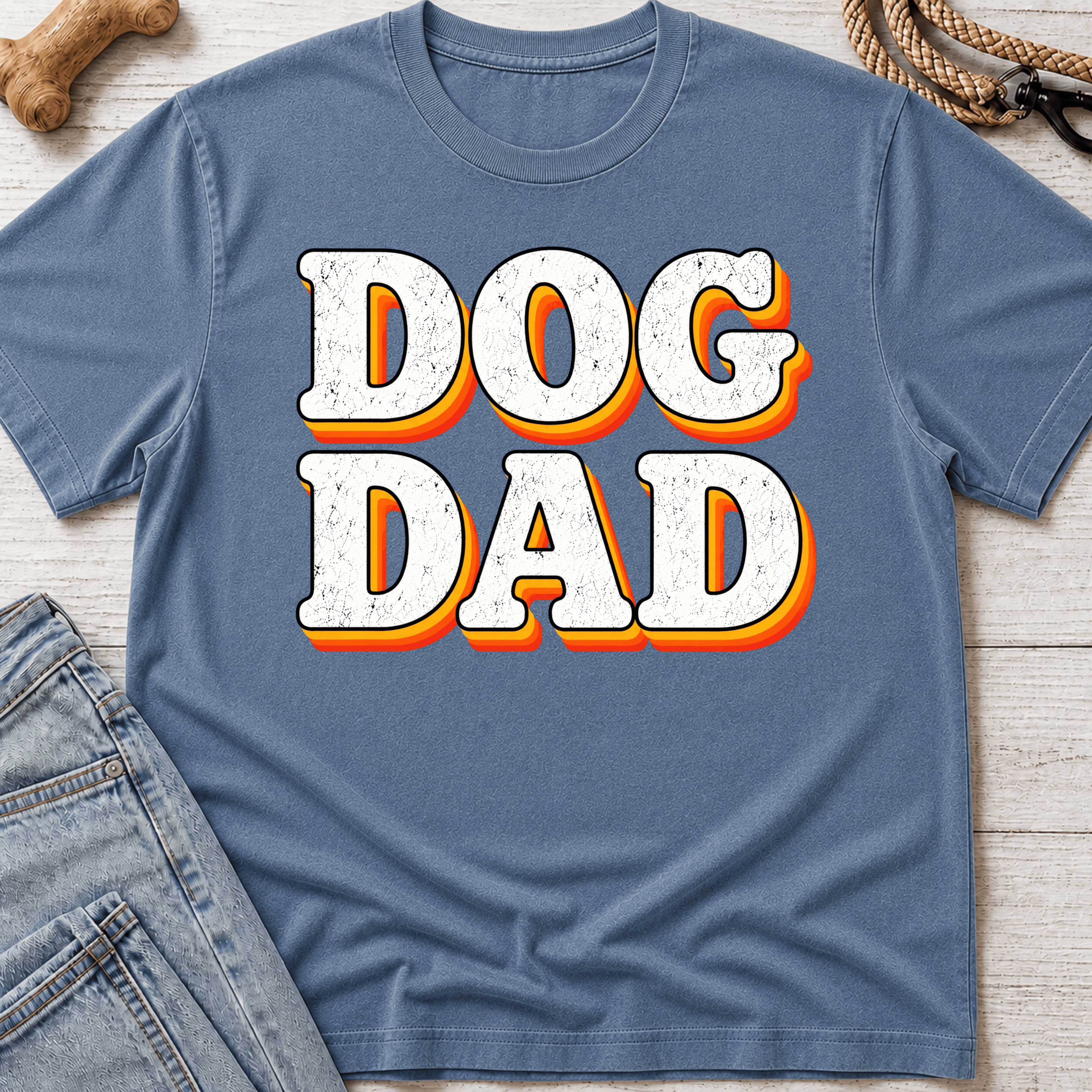 Dog Dad Retro T-Shirt