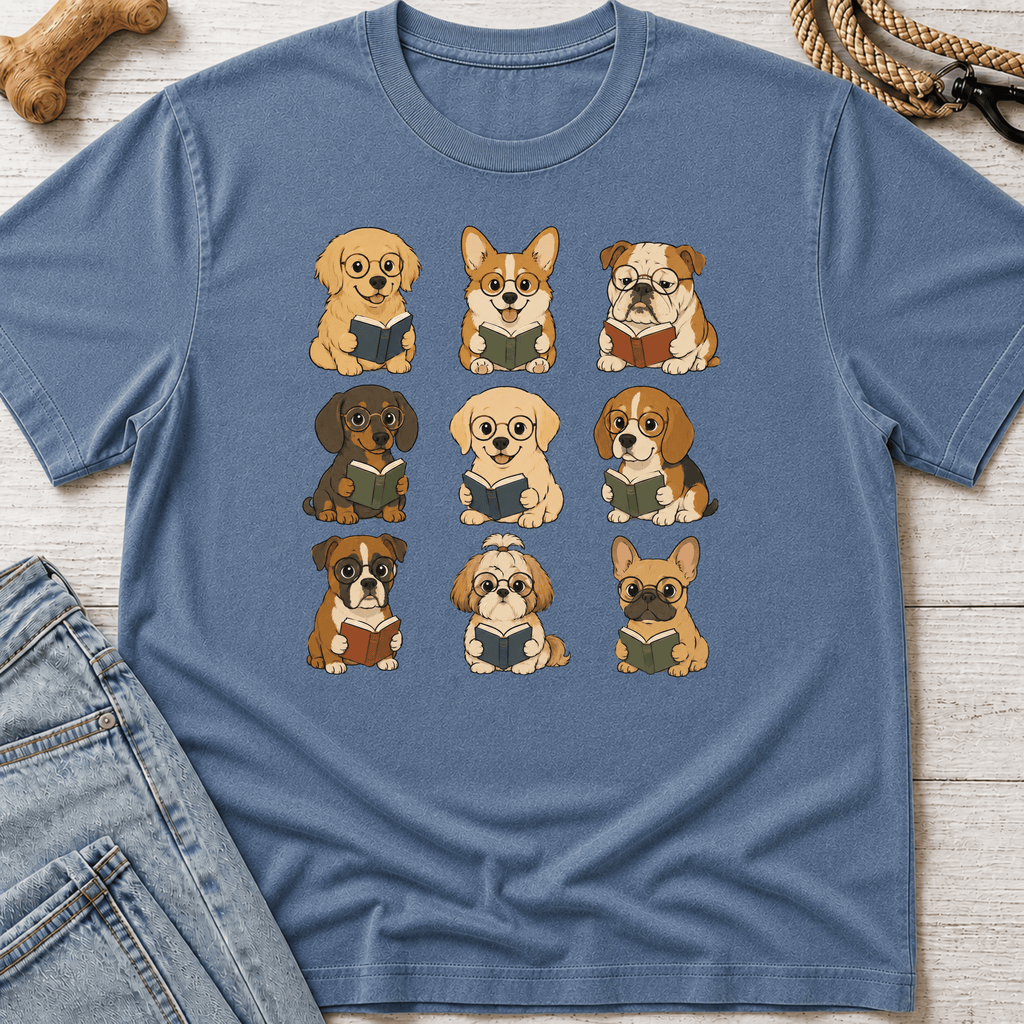 Puppies Reading T-Shirt