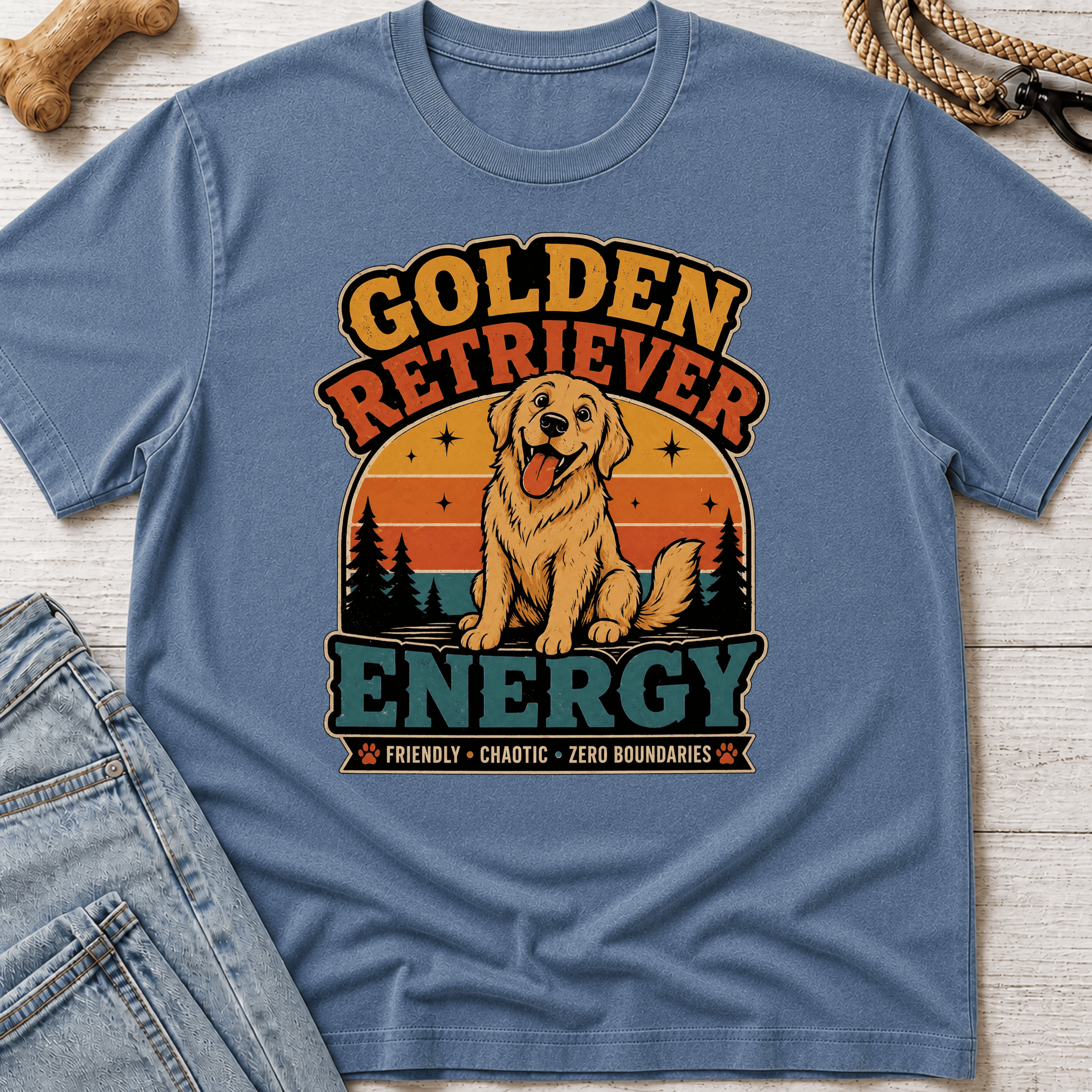 Golden Retriever Energy T-Shirt