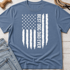 Best Dog Dad Flag T-Shirt