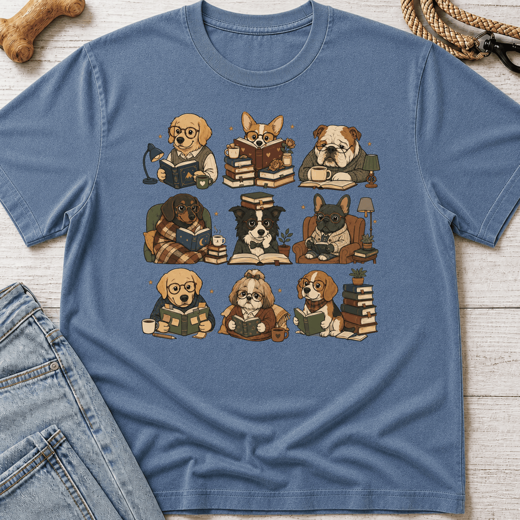 Dogs Reading T-Shirt
