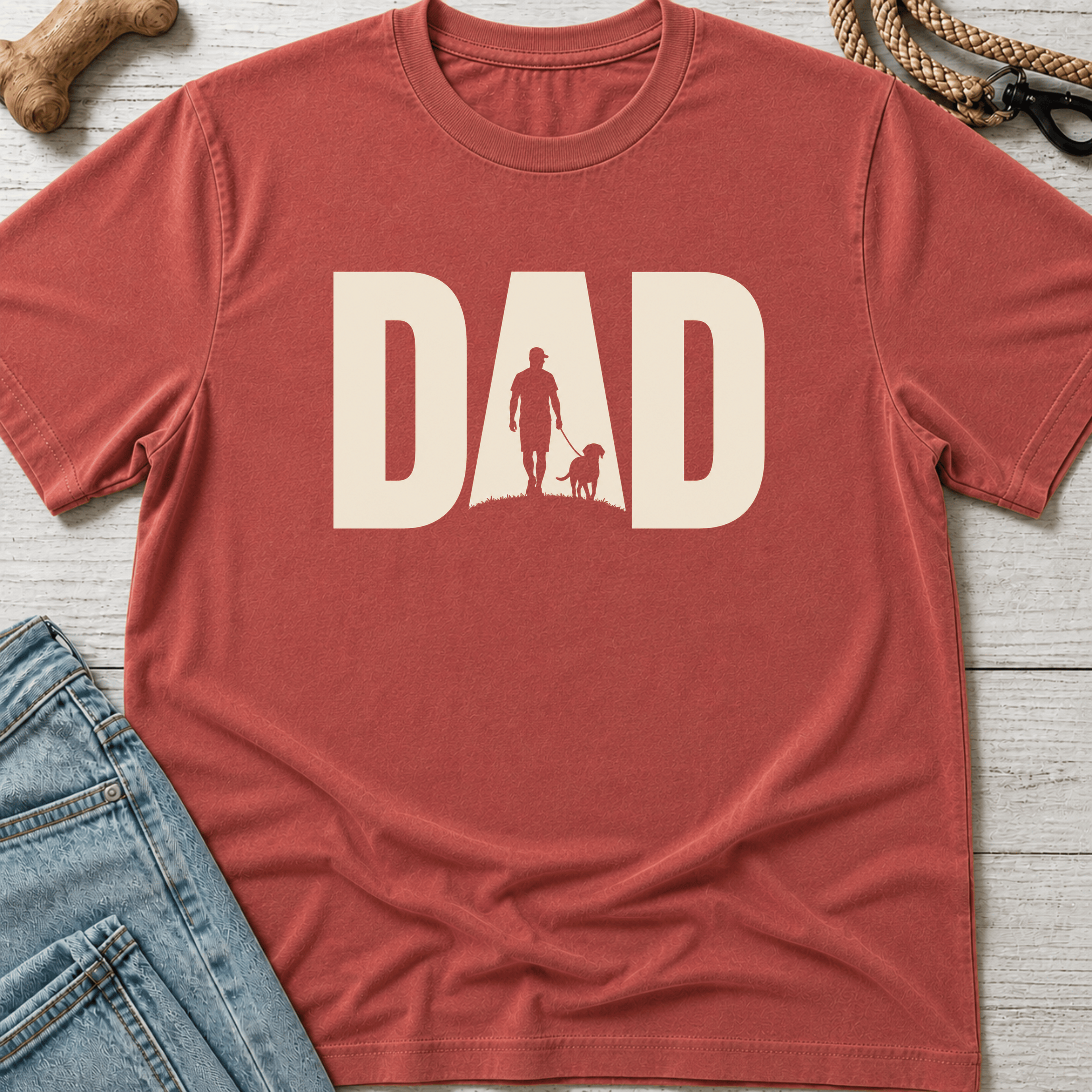 Dog Dad Silhouette T-Shirt