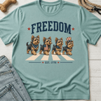 Freedom Walk Yorkie T-Shirt