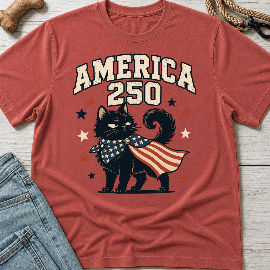 America 250 Black Cat T-Shirt