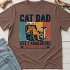 Cat Dad Cooler on the Couch T-Shirt