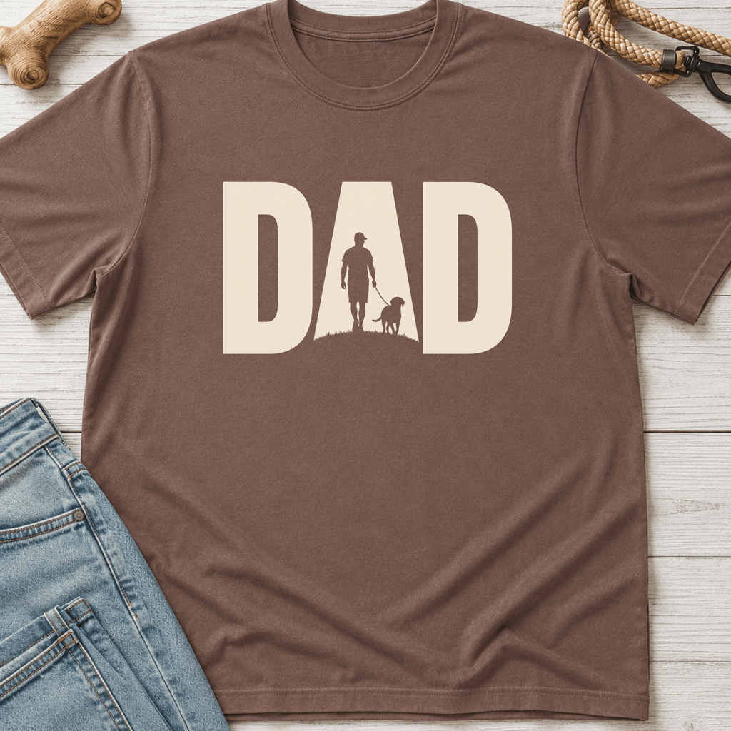 Dog Dad Silhouette T-Shirt