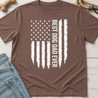 Best Dog Dad Flag T-Shirt
