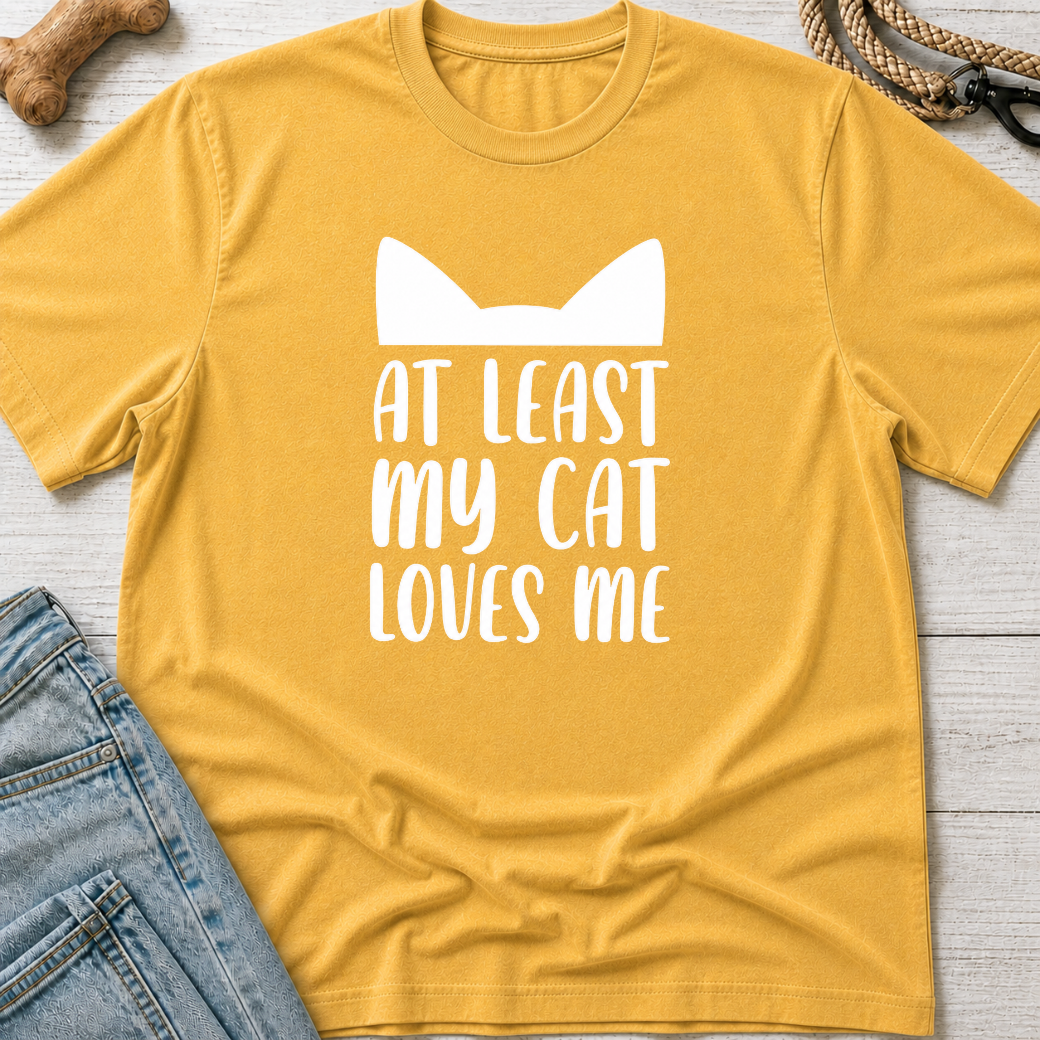 At Least My Cat Loves Me T-Shirt