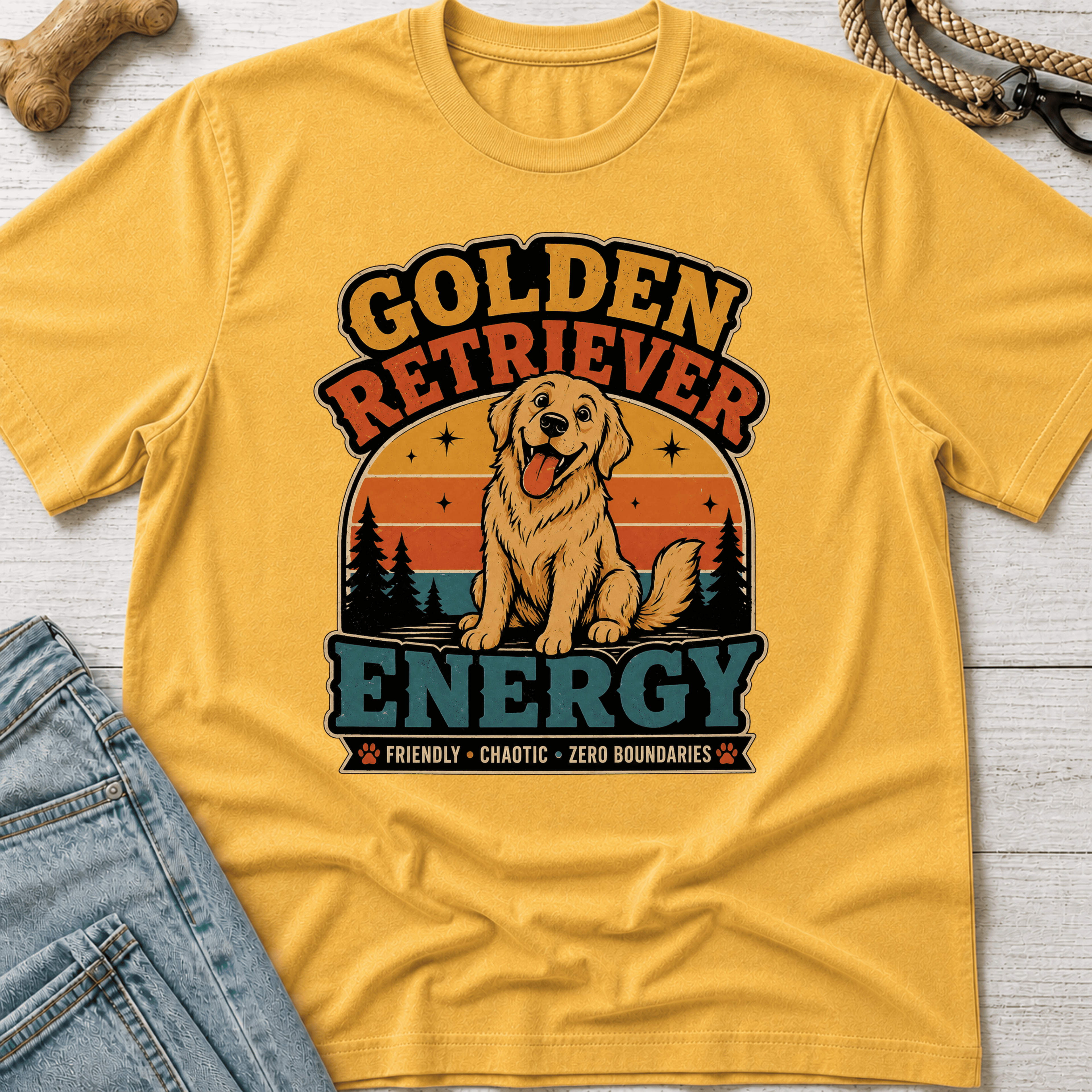 Golden Retriever Energy T-Shirt