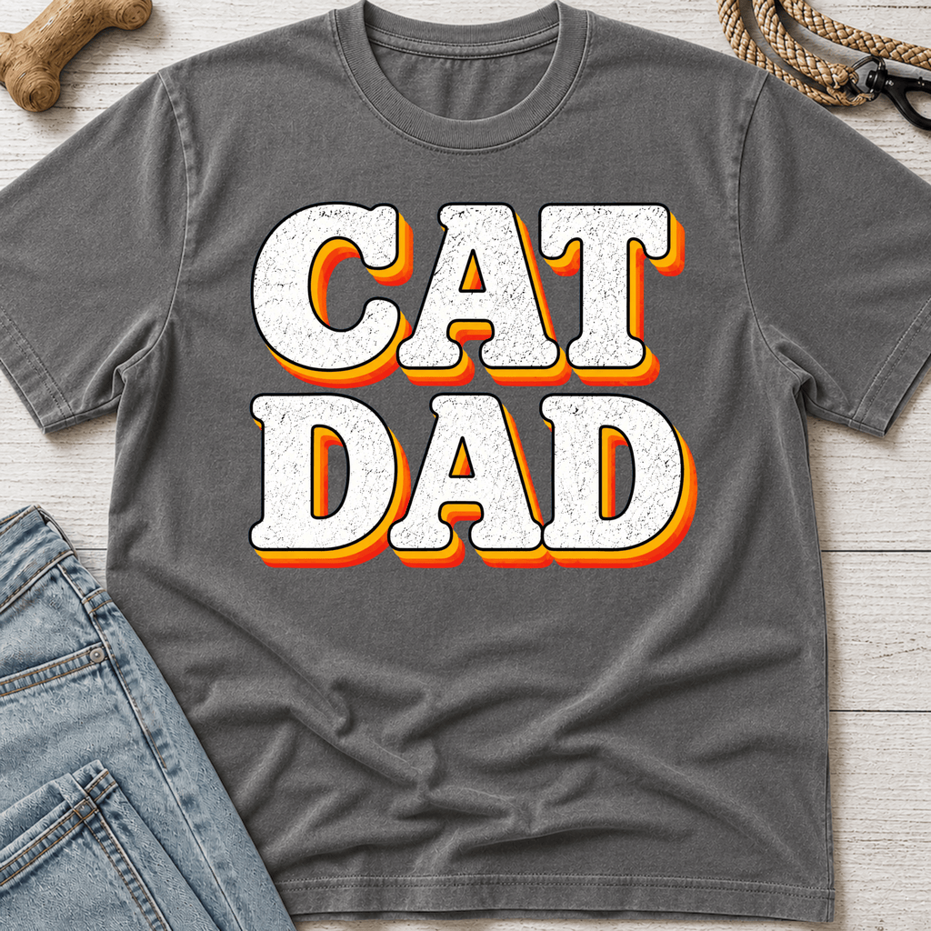 Cat Dad Retro T-Shirt
