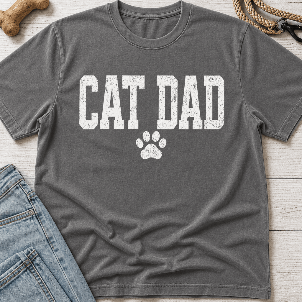 Cat Dad Pawprint T-Shirt