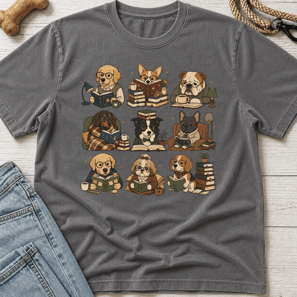 Dogs Reading T-Shirt