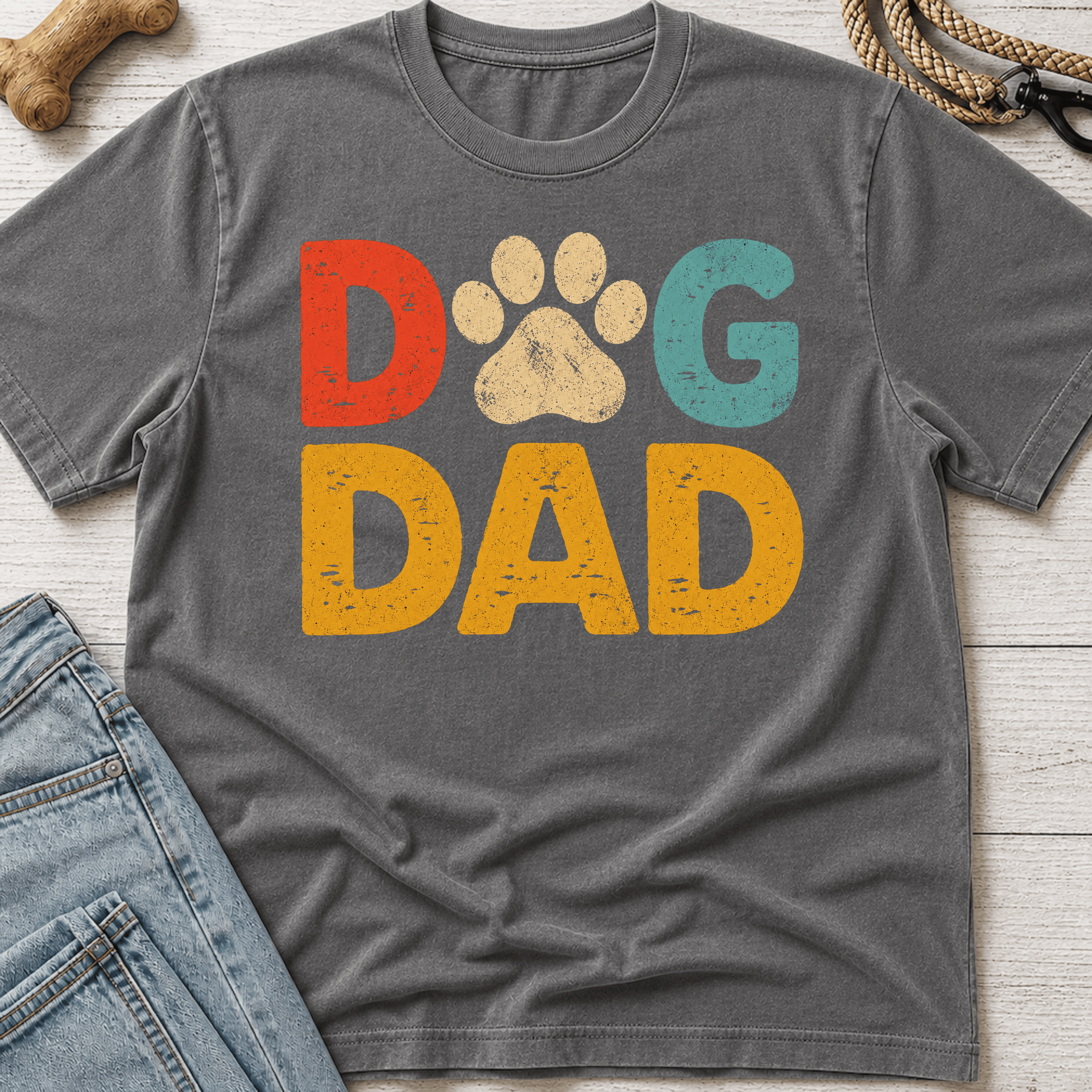 Dog Dad Colorful T-Shirt