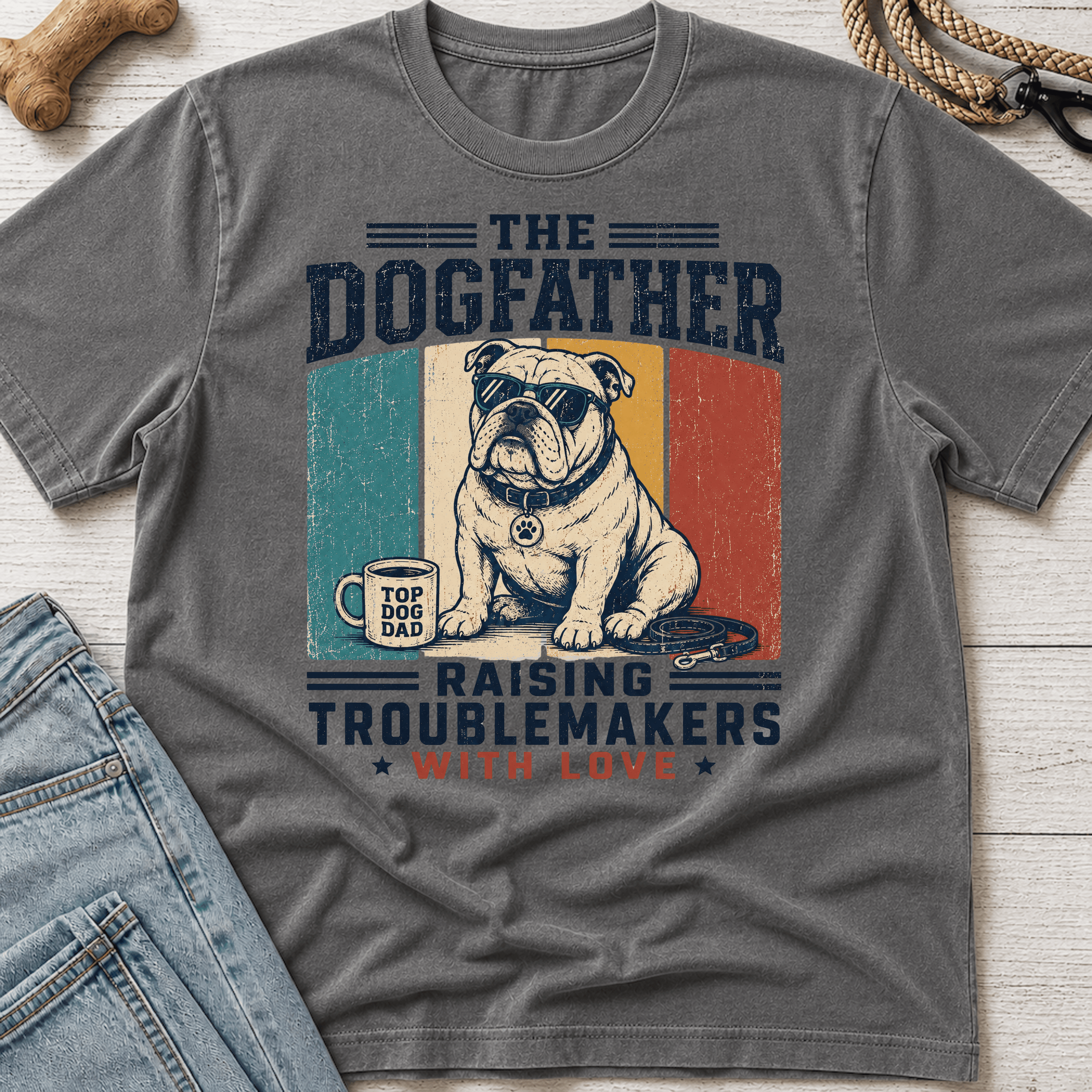 DogFather Bulldog T-Shirt