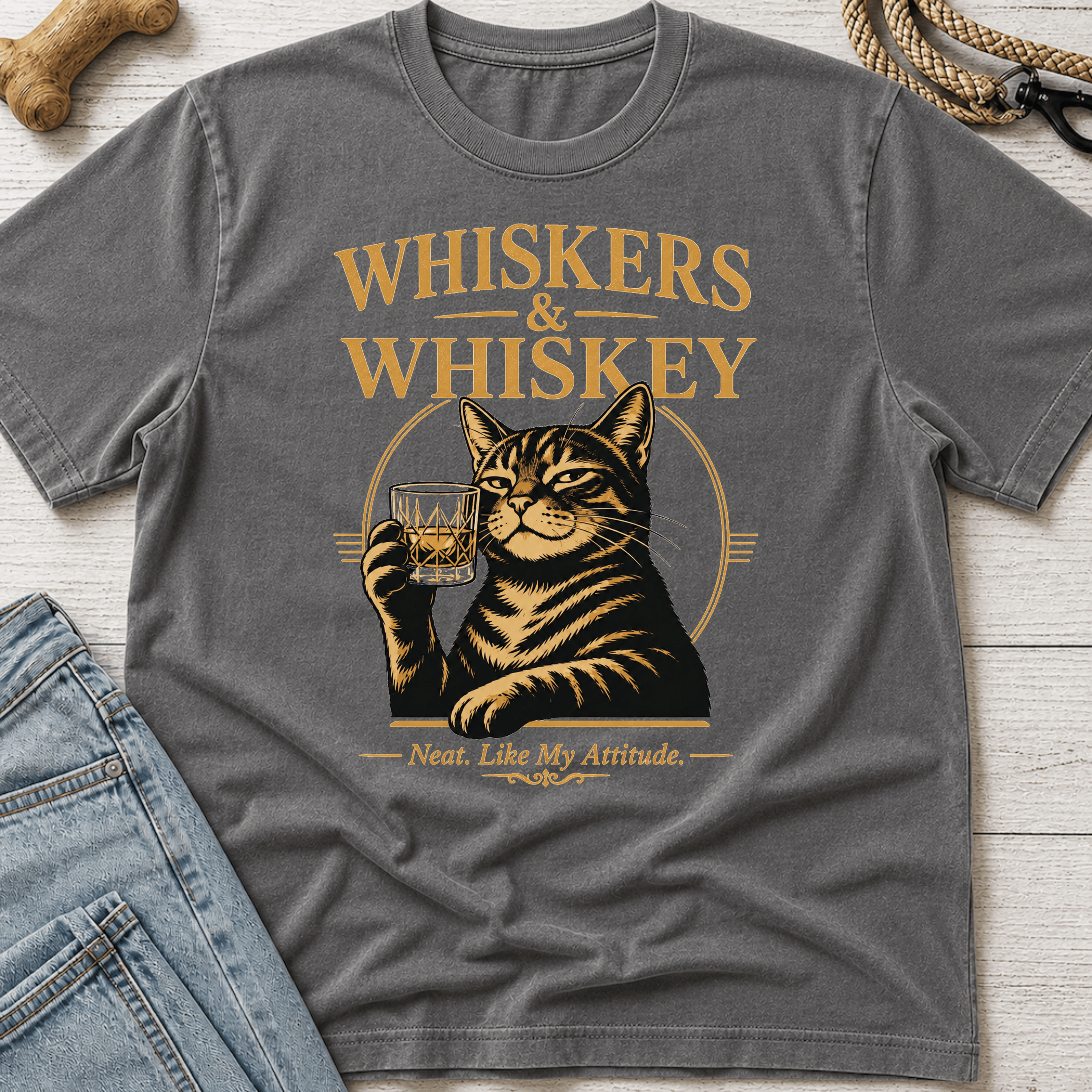 Whiskers & Whiskey T-Shirt