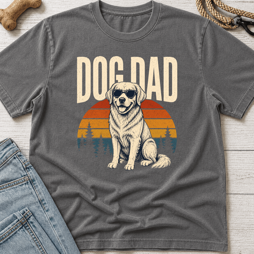 Dog Dad Sunset T-Shirt