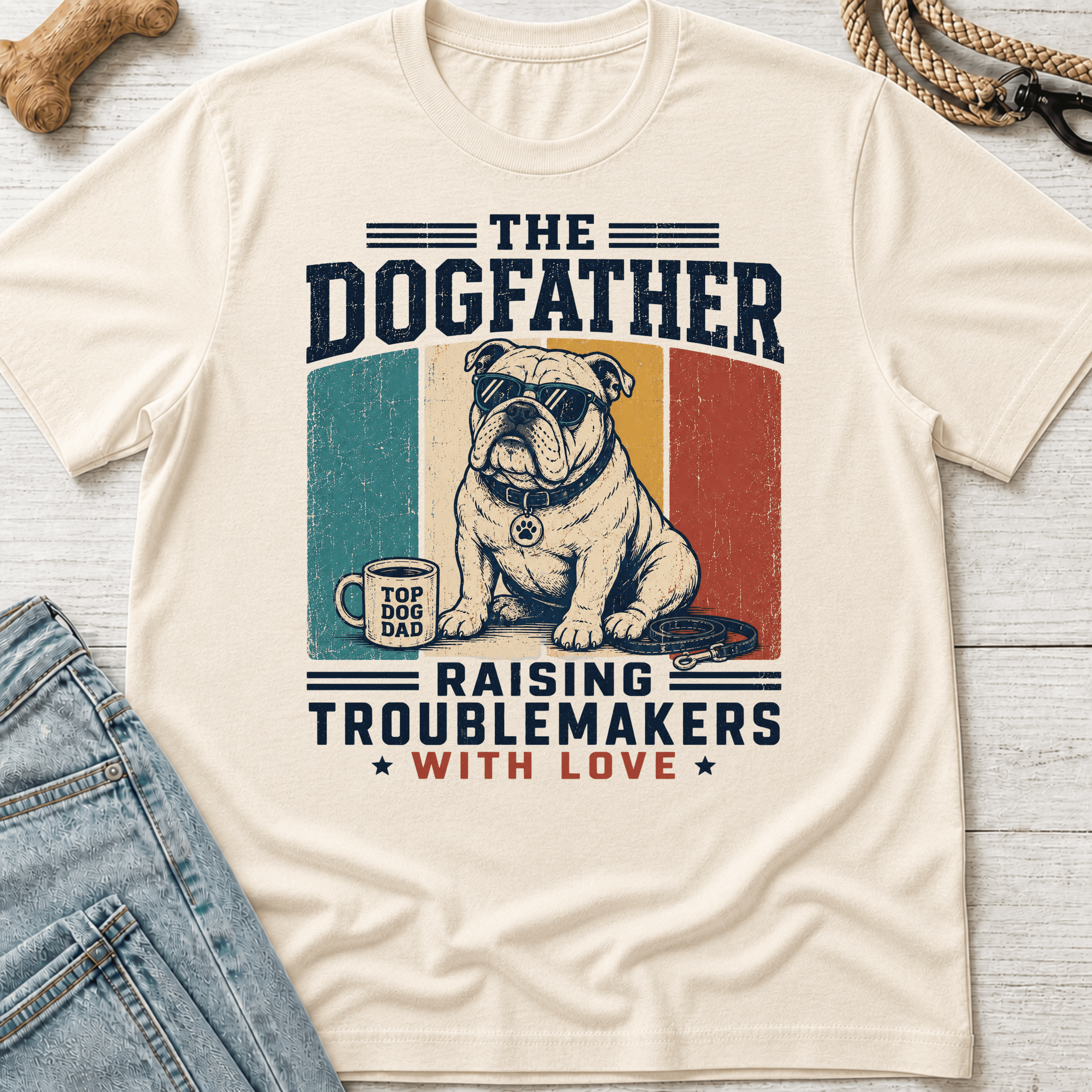 DogFather Bulldog T-Shirt