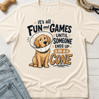 Dog Ends Up in a Cone T-Shirt