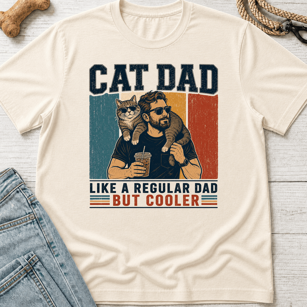 Cooler Cat Dad T-Shirt