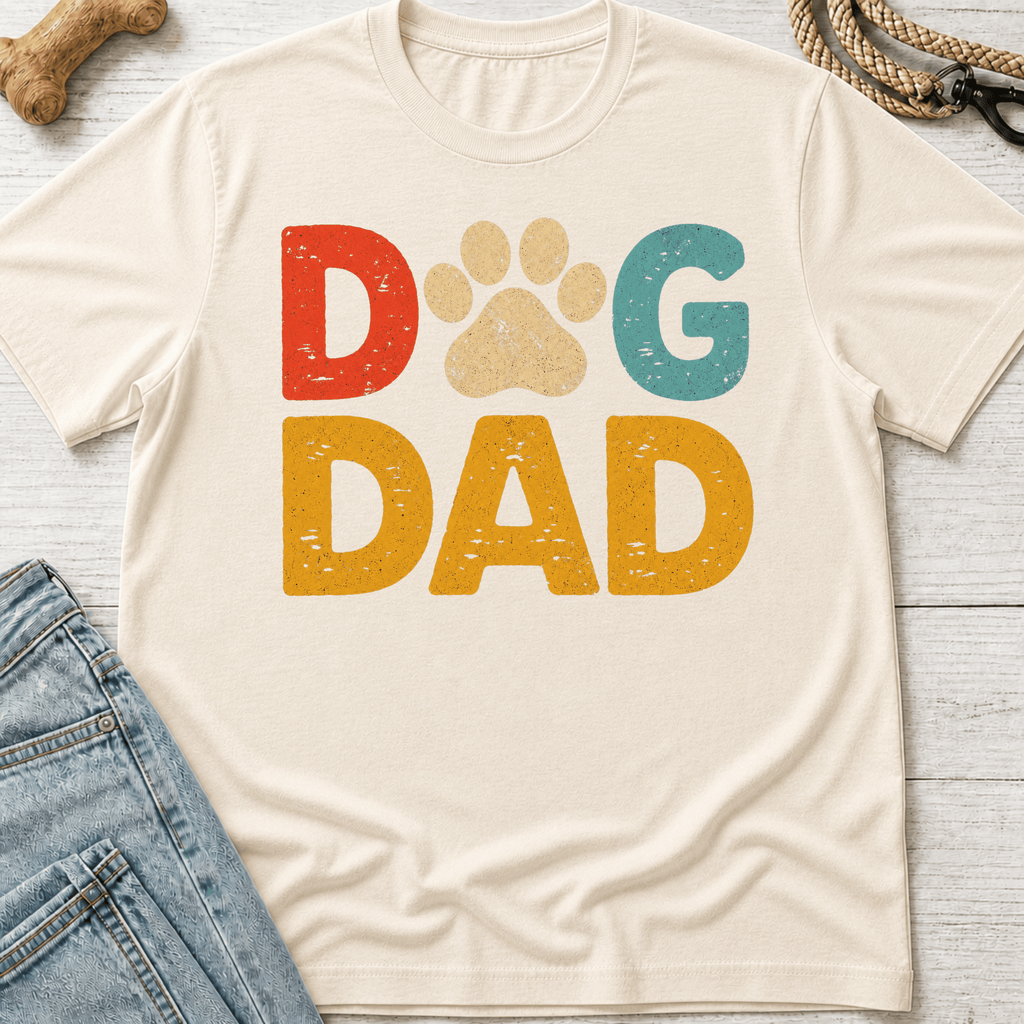Dog Dad Colorful T-Shirt