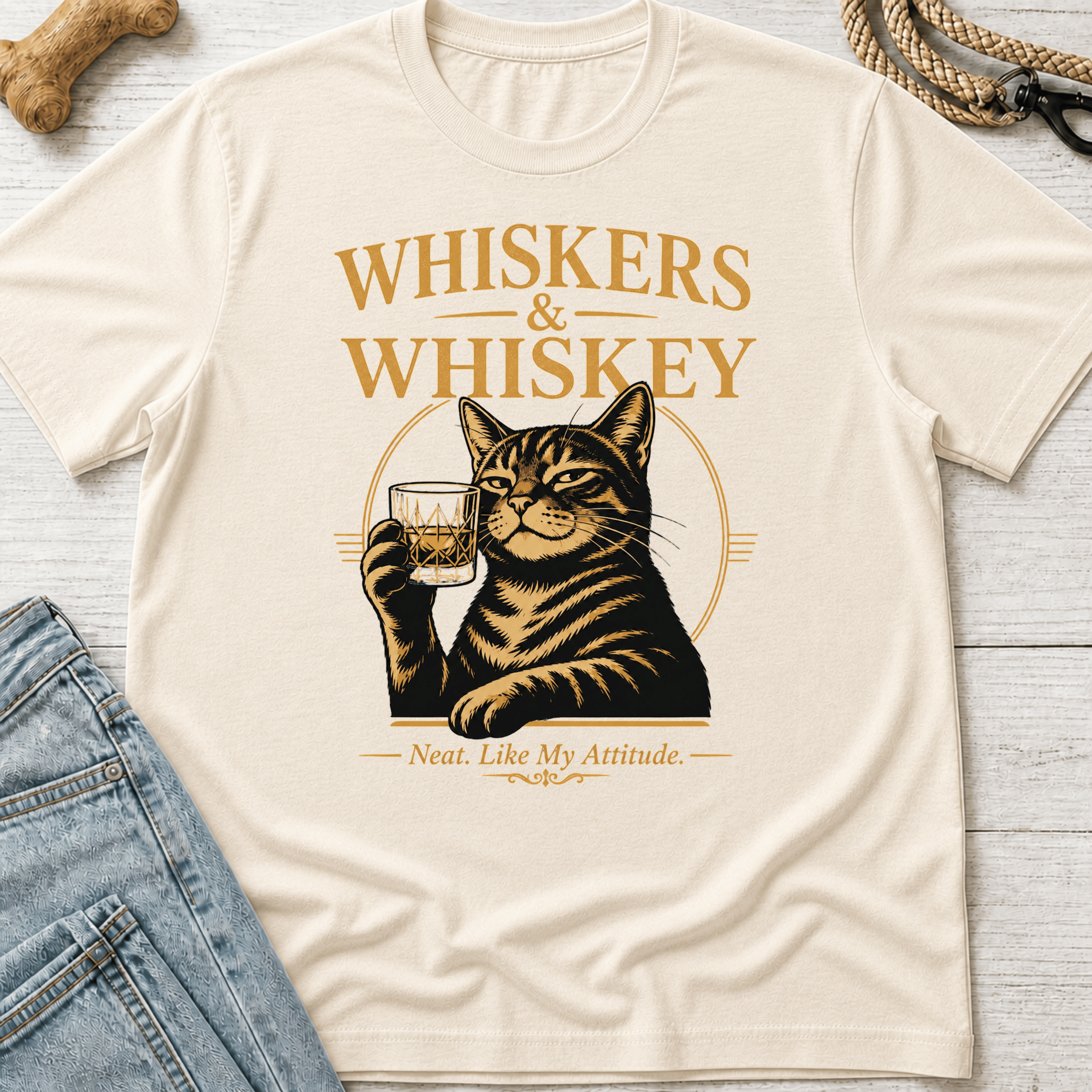 Whiskers & Whiskey T-Shirt