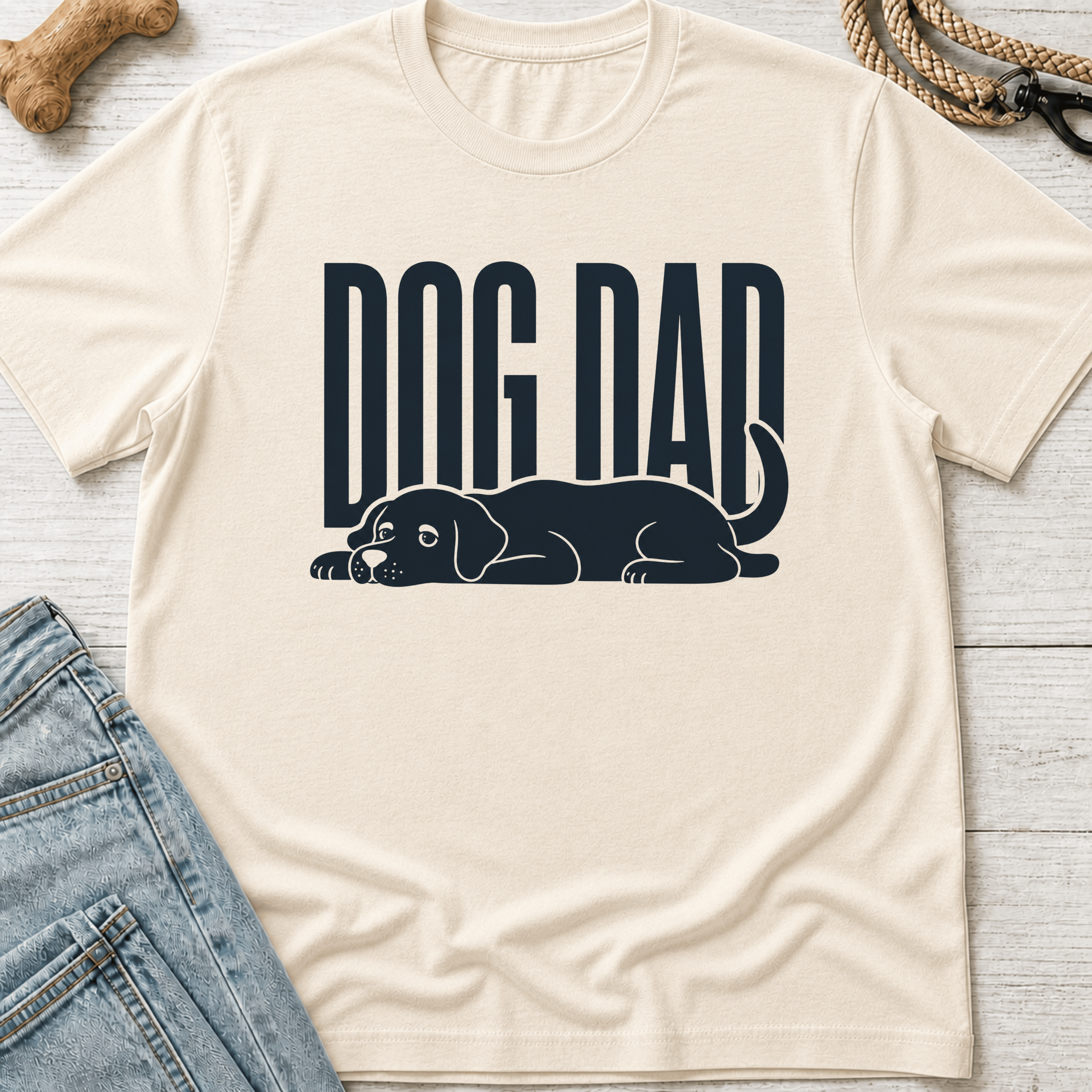 Tired Dog Dad T-Shirt