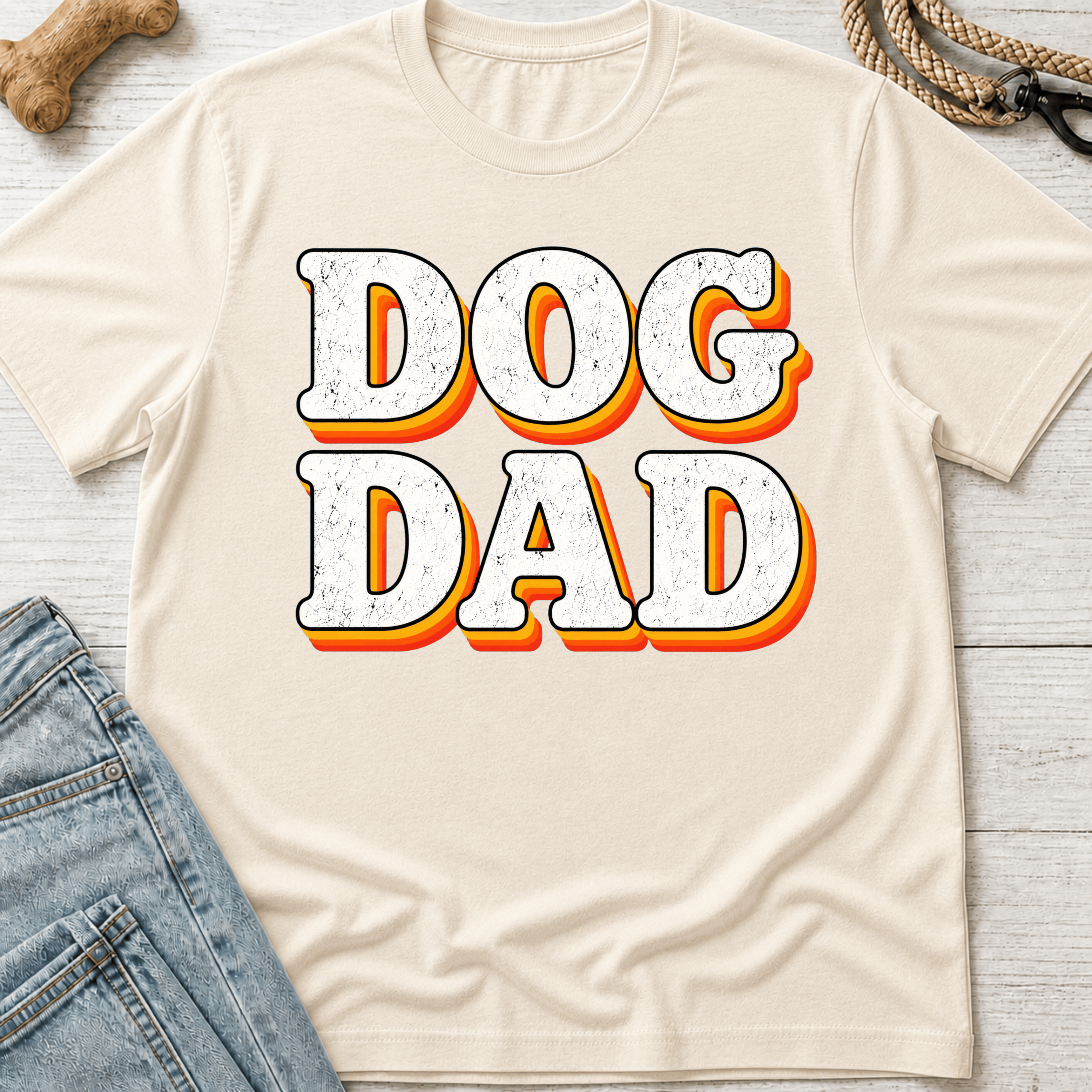 Dog Dad Retro T-Shirt