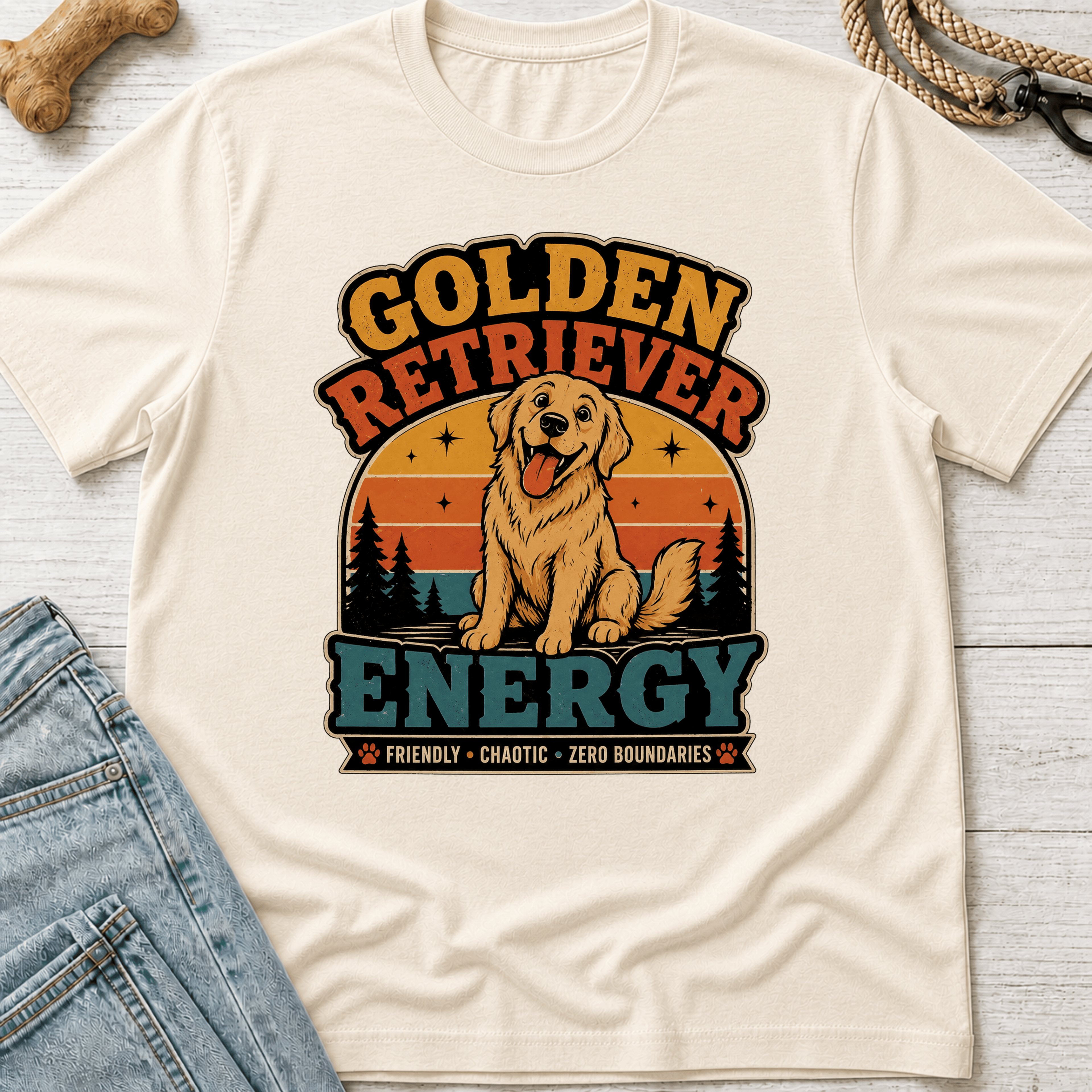 Golden Retriever Energy T-Shirt